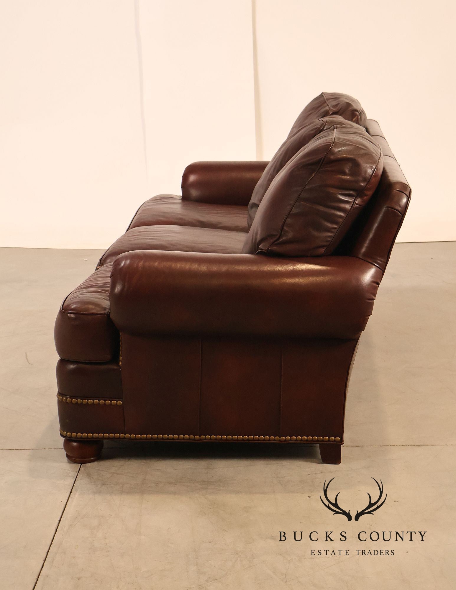 Hancock & Moore Traditional Leather Sofa