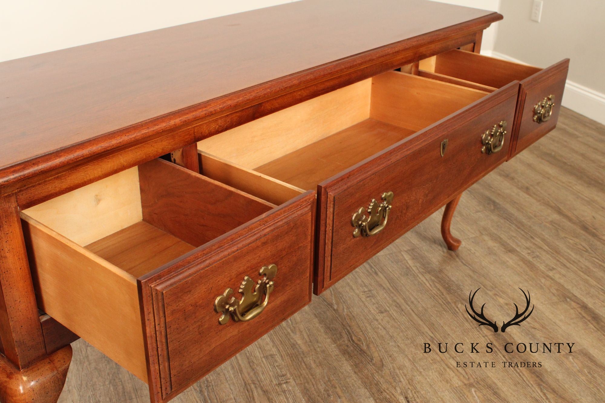 American Drew Queen Anne Style Cherry Sideboard