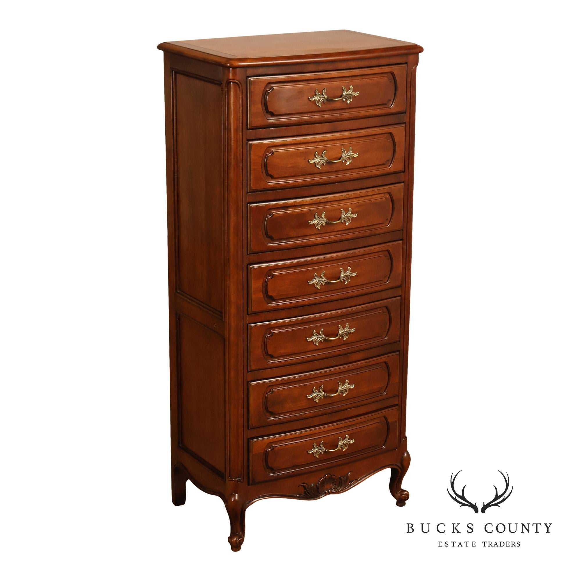 Century Furniture French Louis XV Style Cherry Lingerie Chest