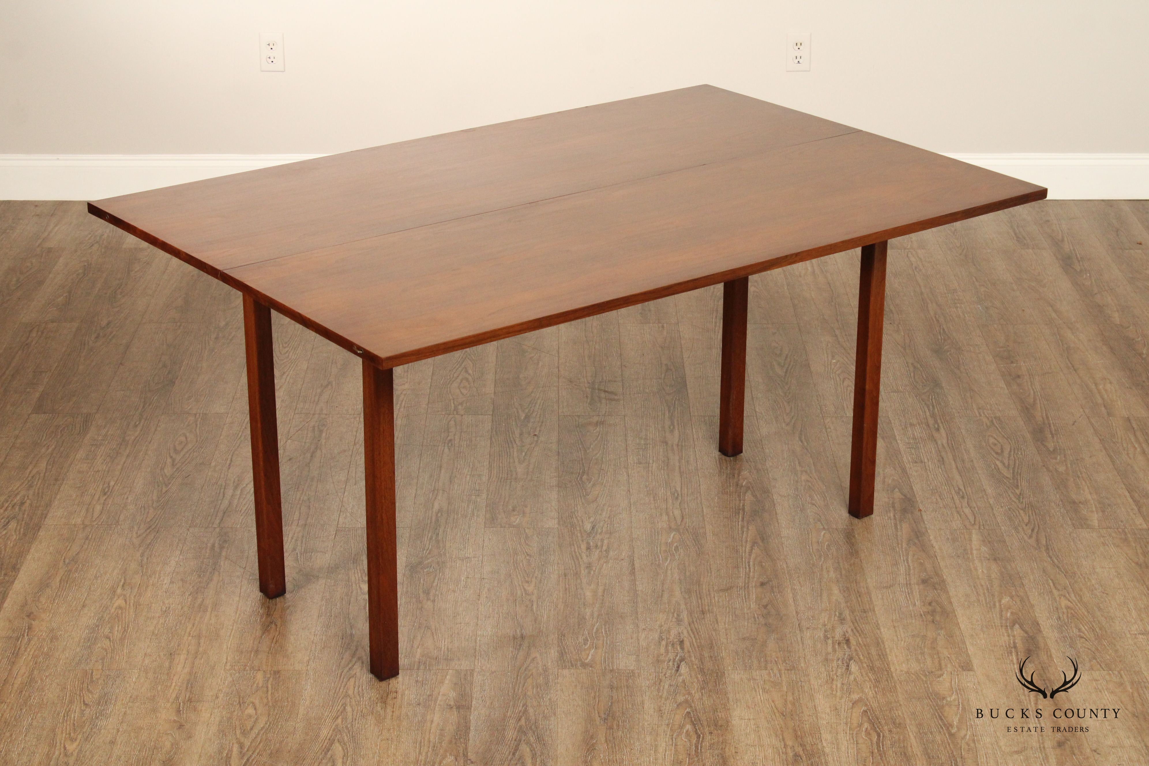 John Stuart Mid Century Modern Rosewood Flip Top Console Table