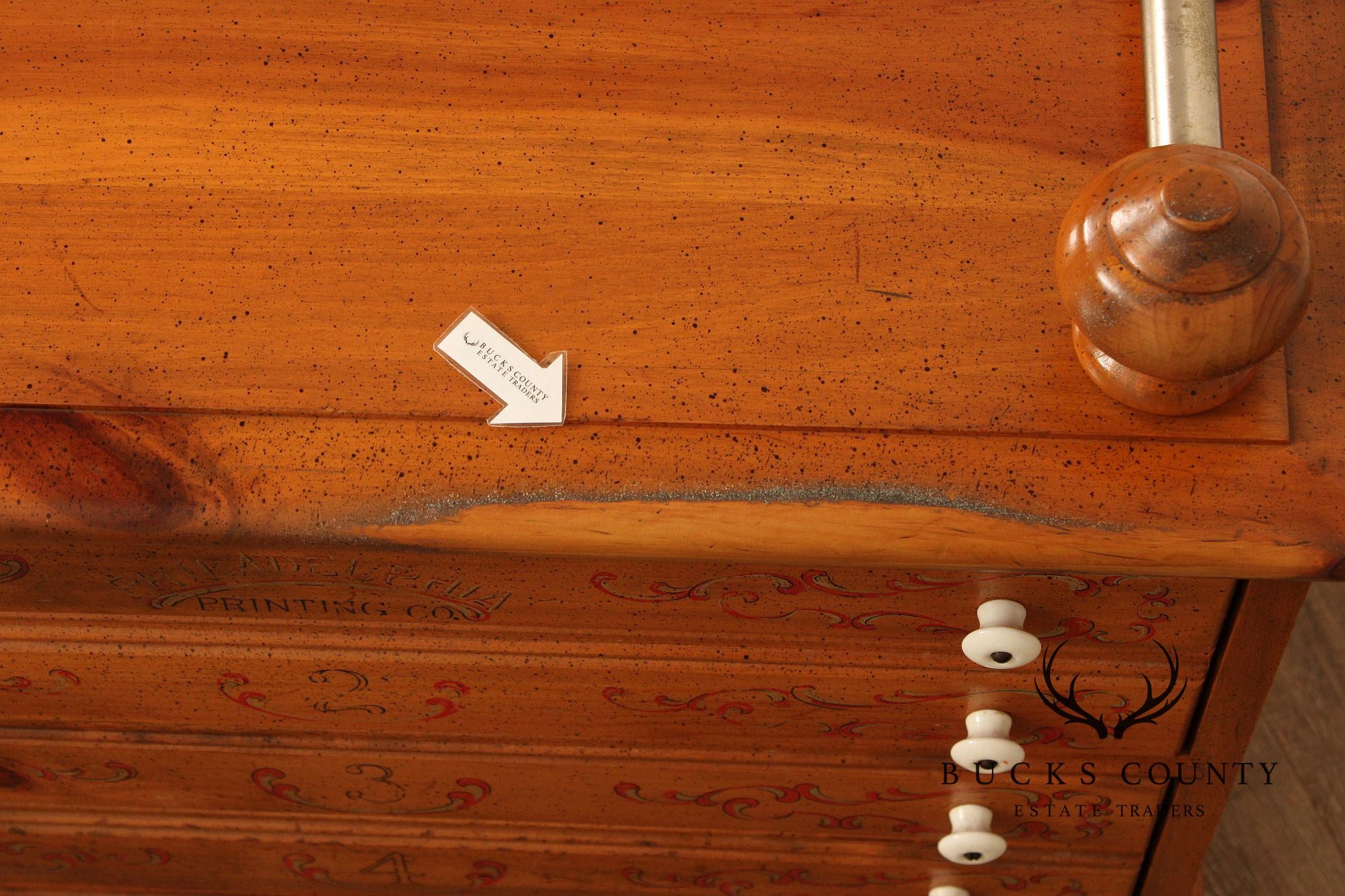 Sugar Hill Furniture Farmhouse Printers Cabinet Style Pine Coffee Table With Drawers