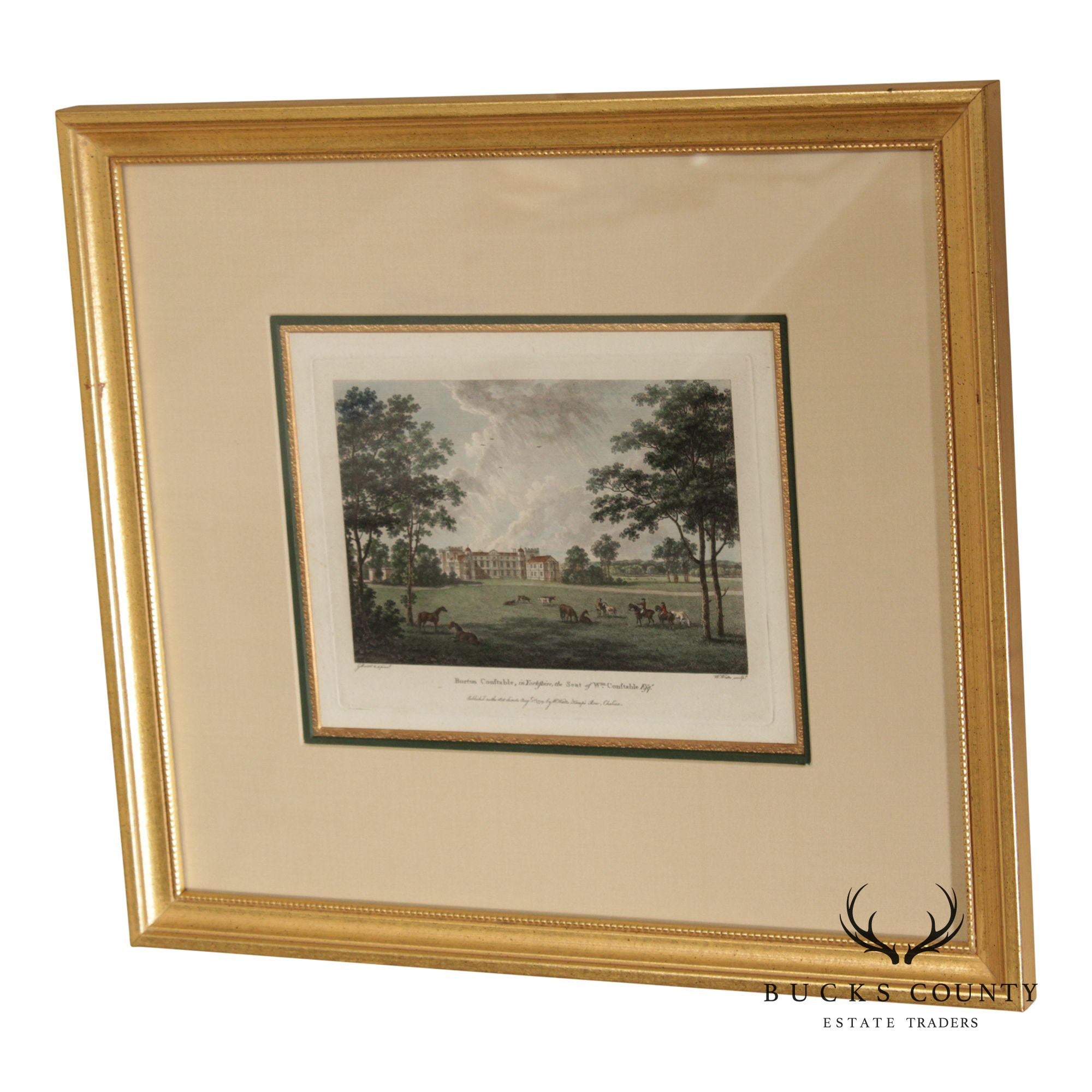 W. Angus Framed Print of English Estate