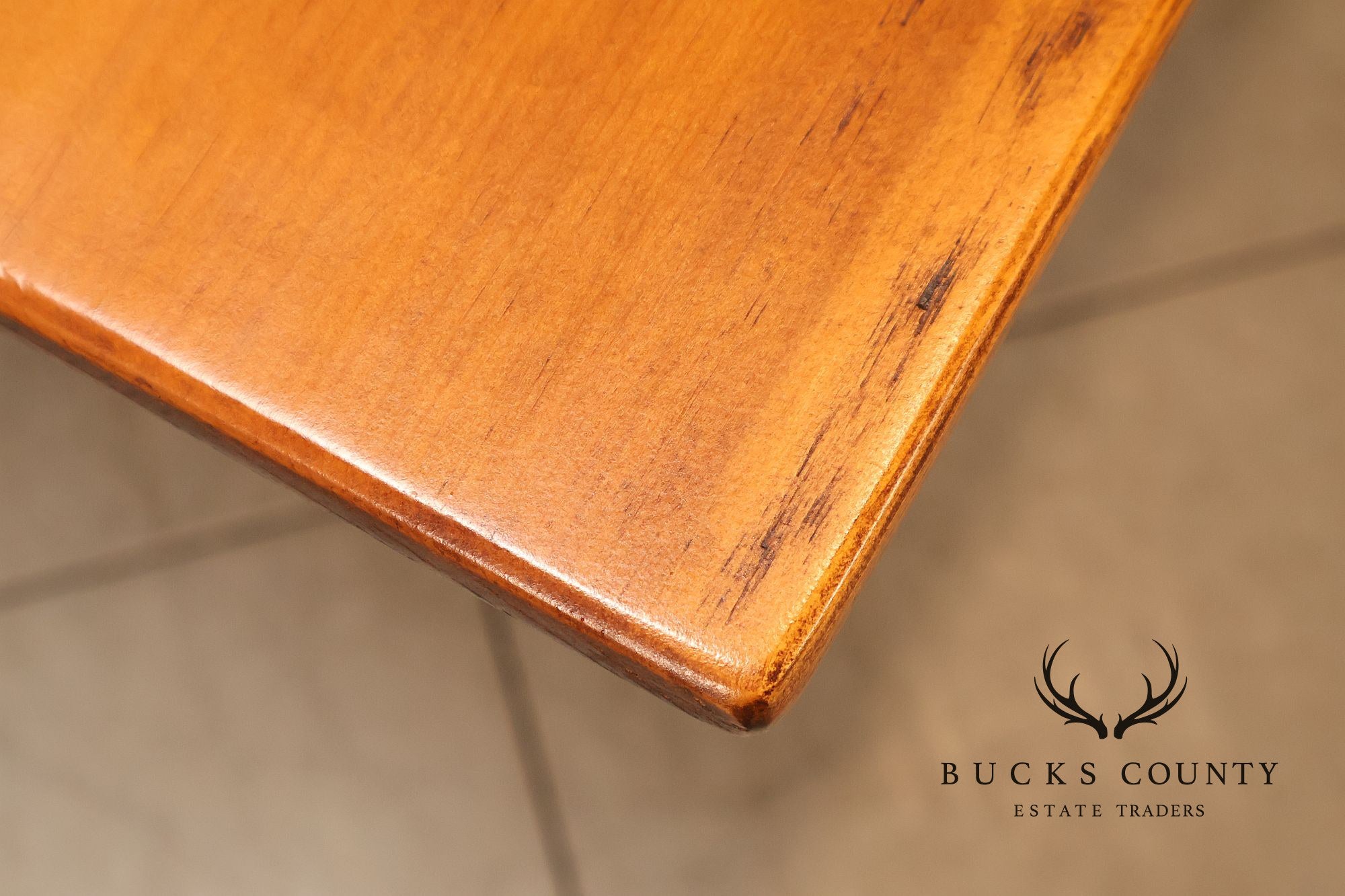 Stephen Von Hohen Primitive Pine Drop Leaf Dining Table