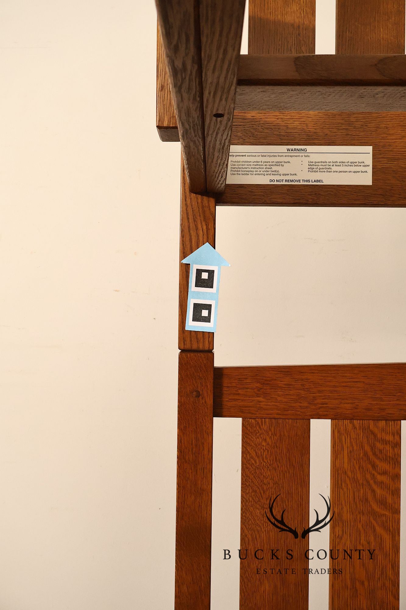 Stickley Mission Collection Oak Twin Over Twin Bunk Bed