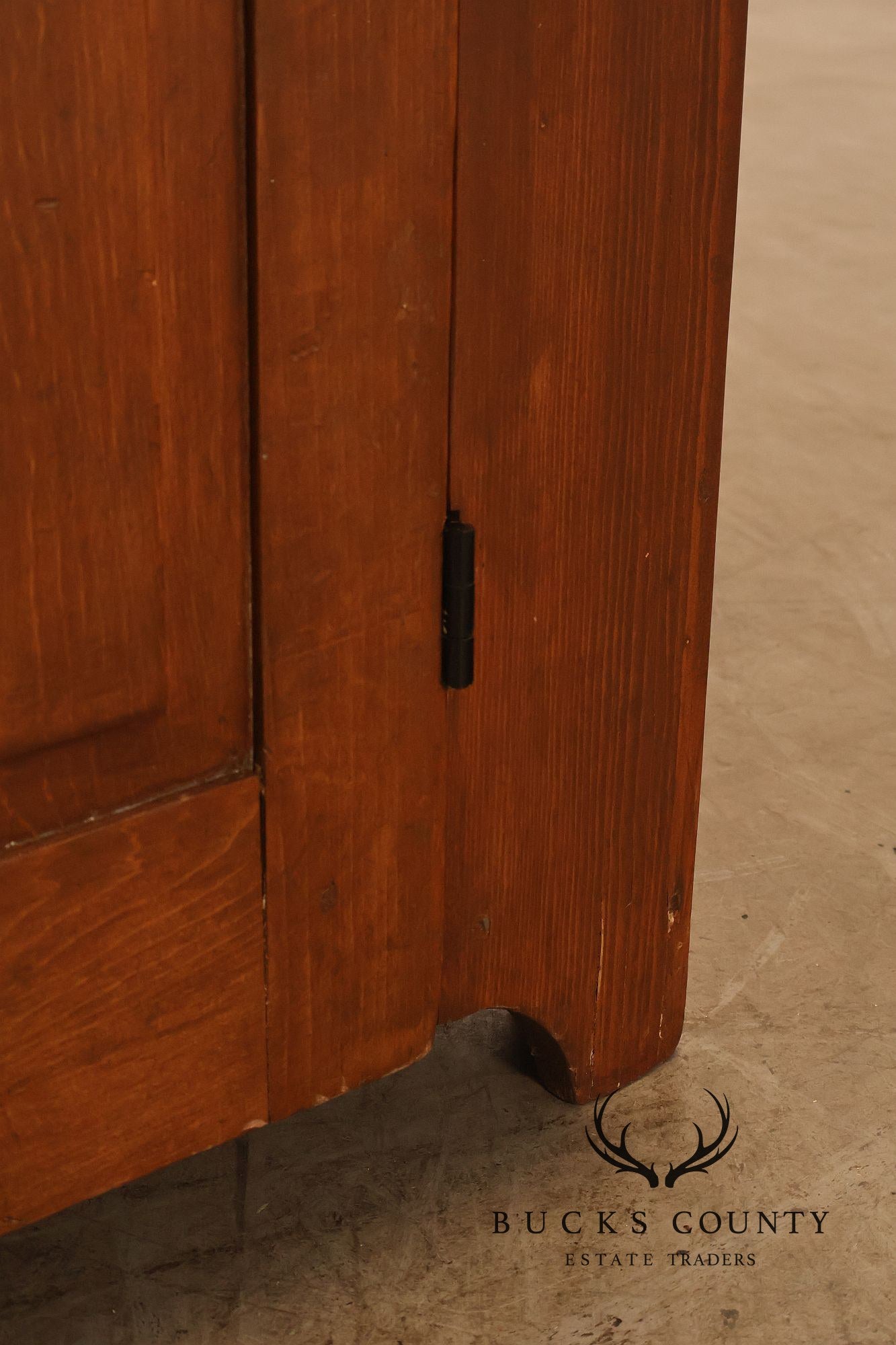 Antique American Primitive Pine Step Back Cupboard
