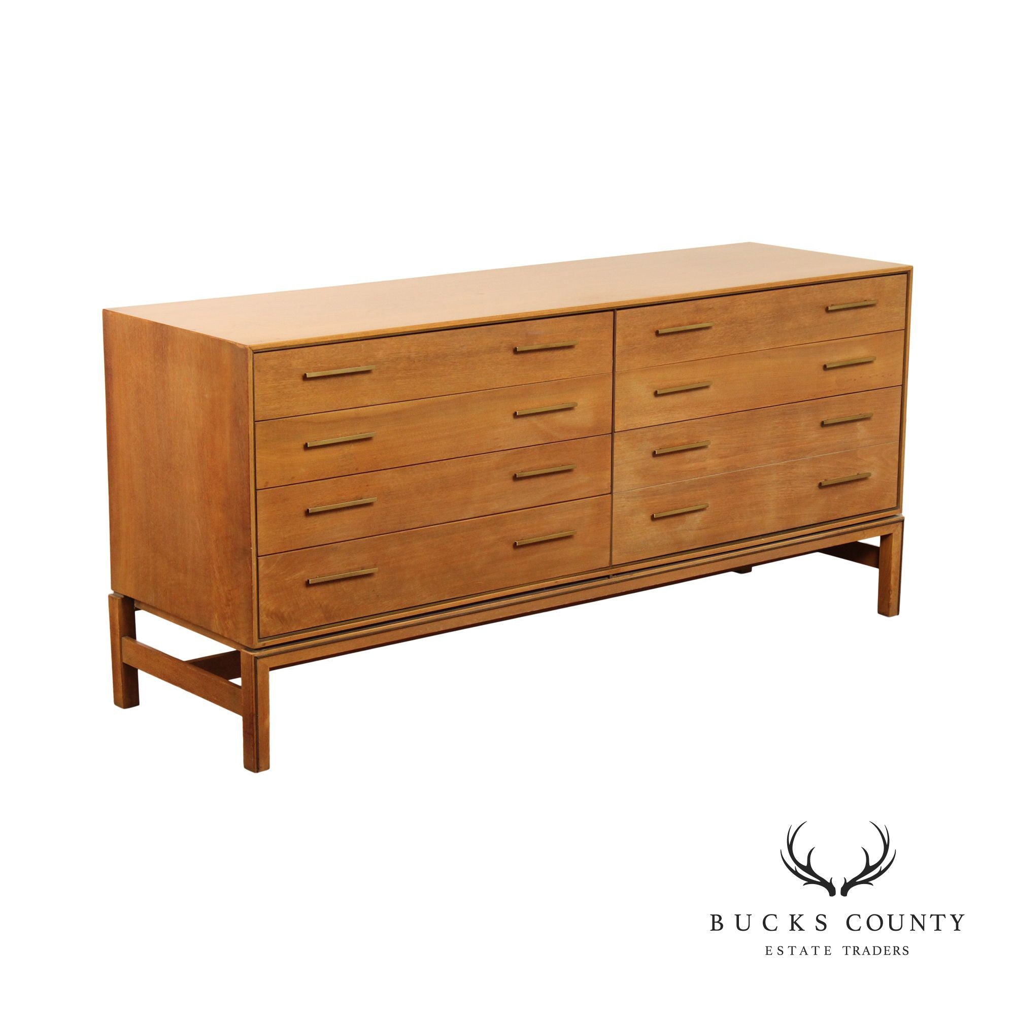 Johnson Furniture Mid Century Modern Walnut Long Dresser