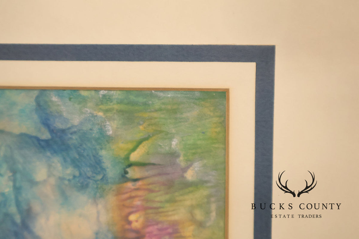 Suzanne Marinell Melted Wax Painting, Underwater