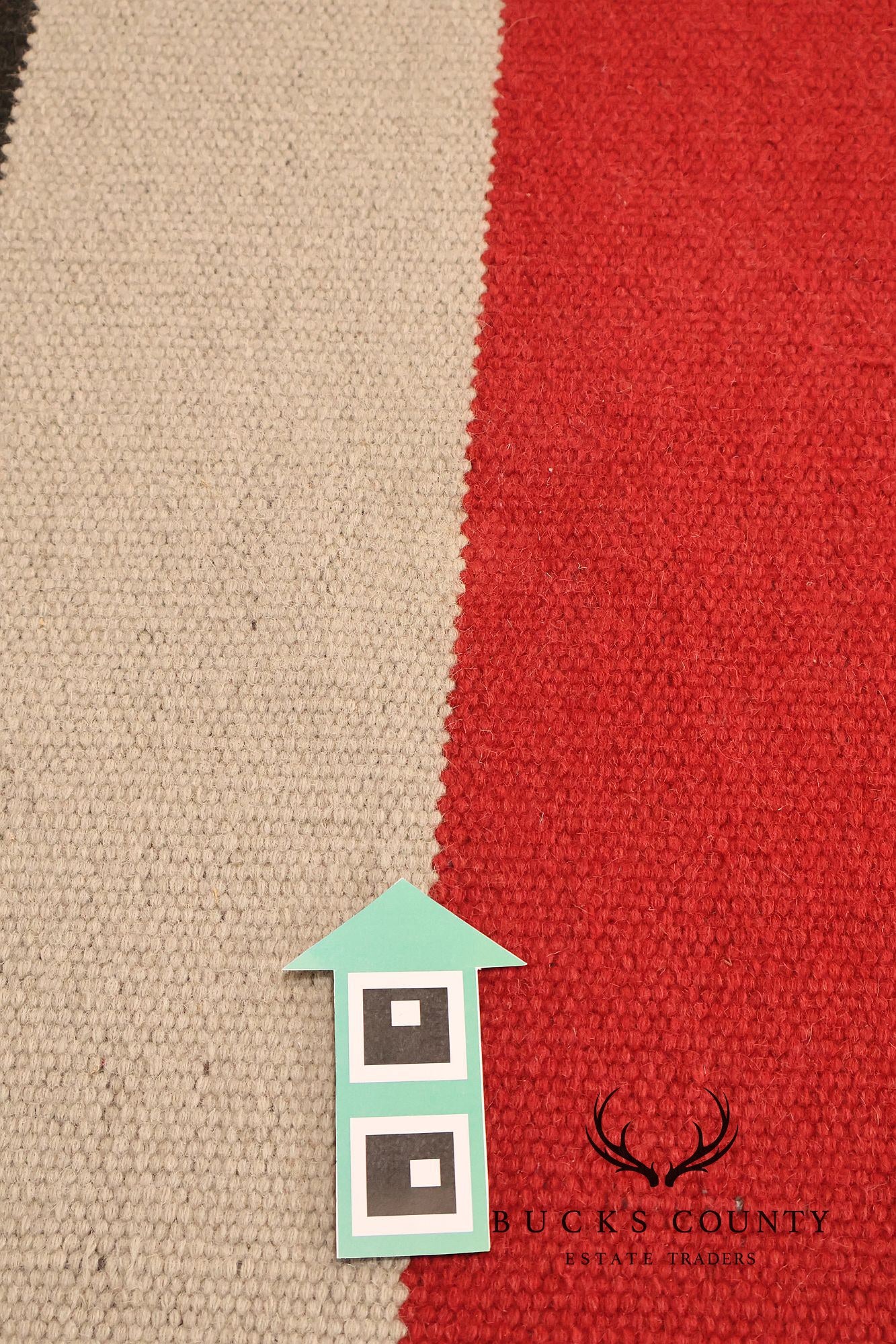 Calligaris Objects Contemporary Wool Color Block Area Rug, 6 x 10