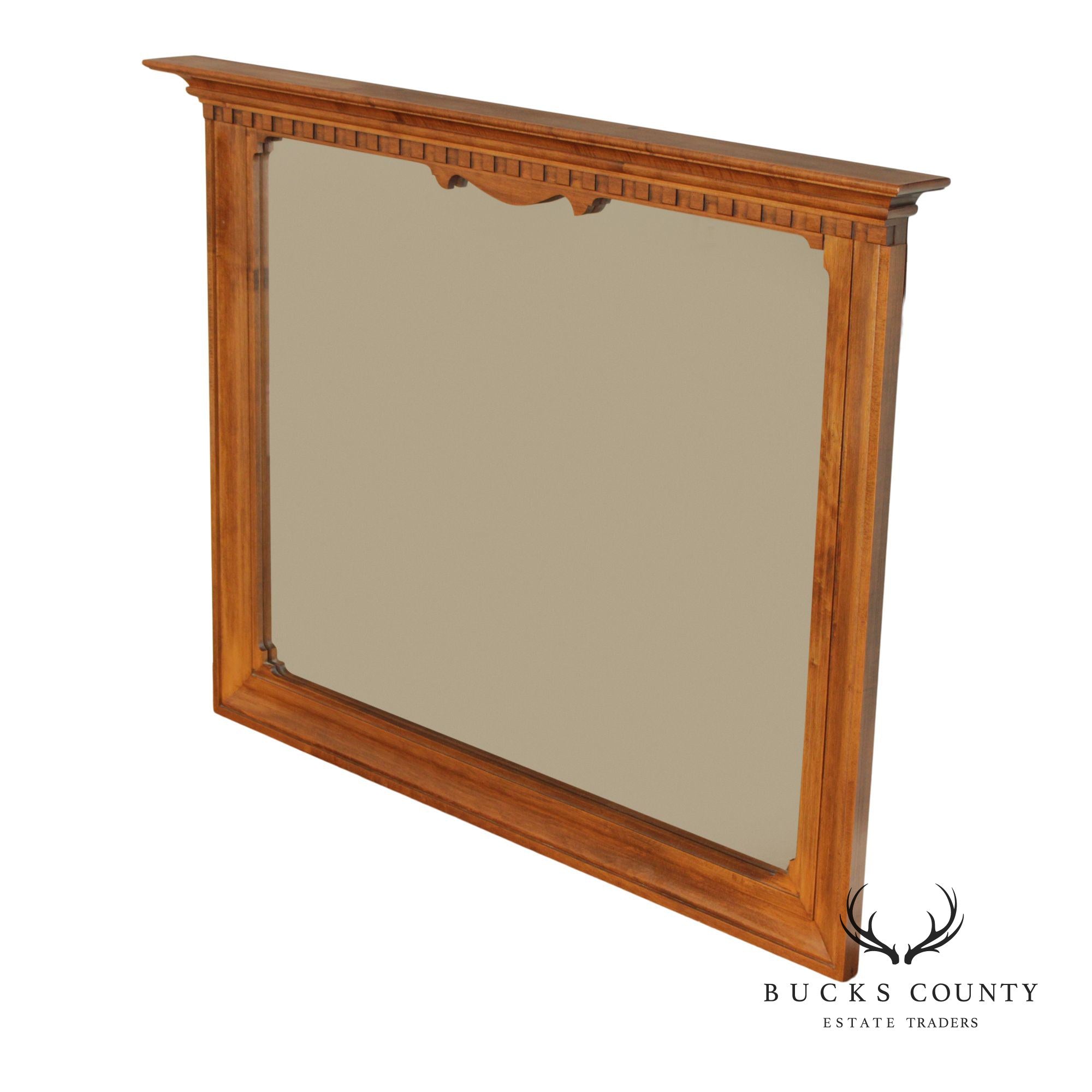 Beals Furniture Colonial Revival Maple Dresser Mirror