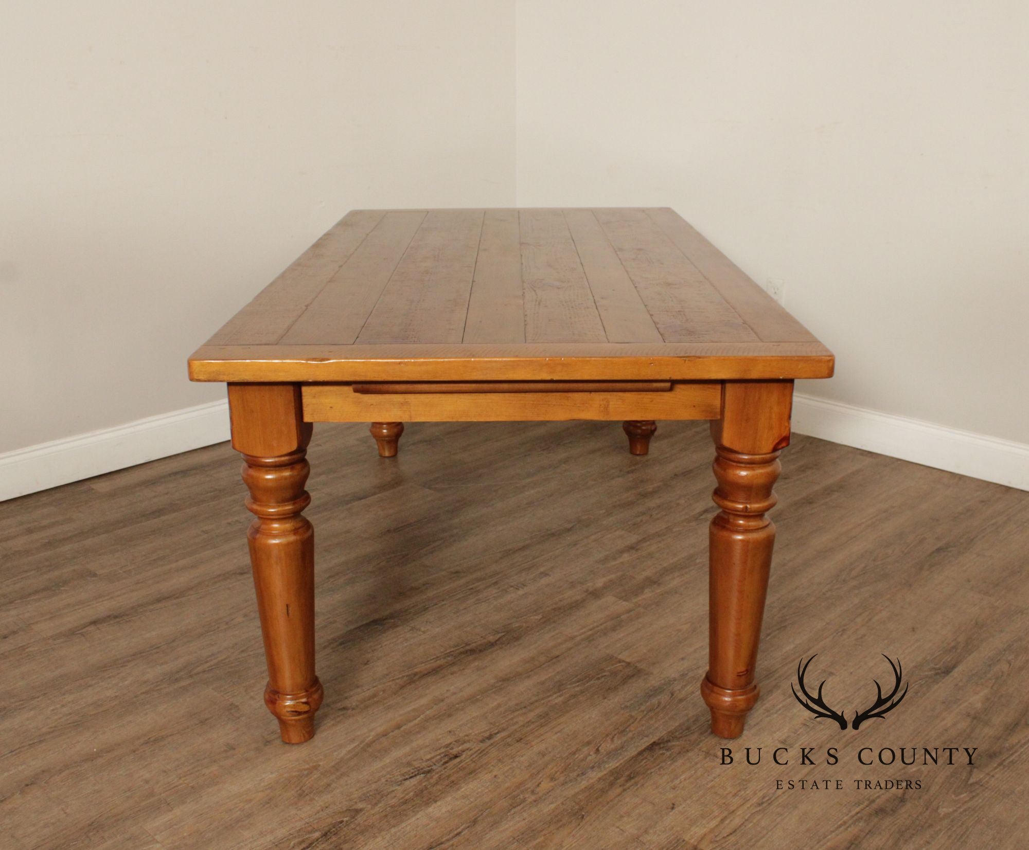 Pottery Barn Farmhouse Style Pine Extending Dining Table