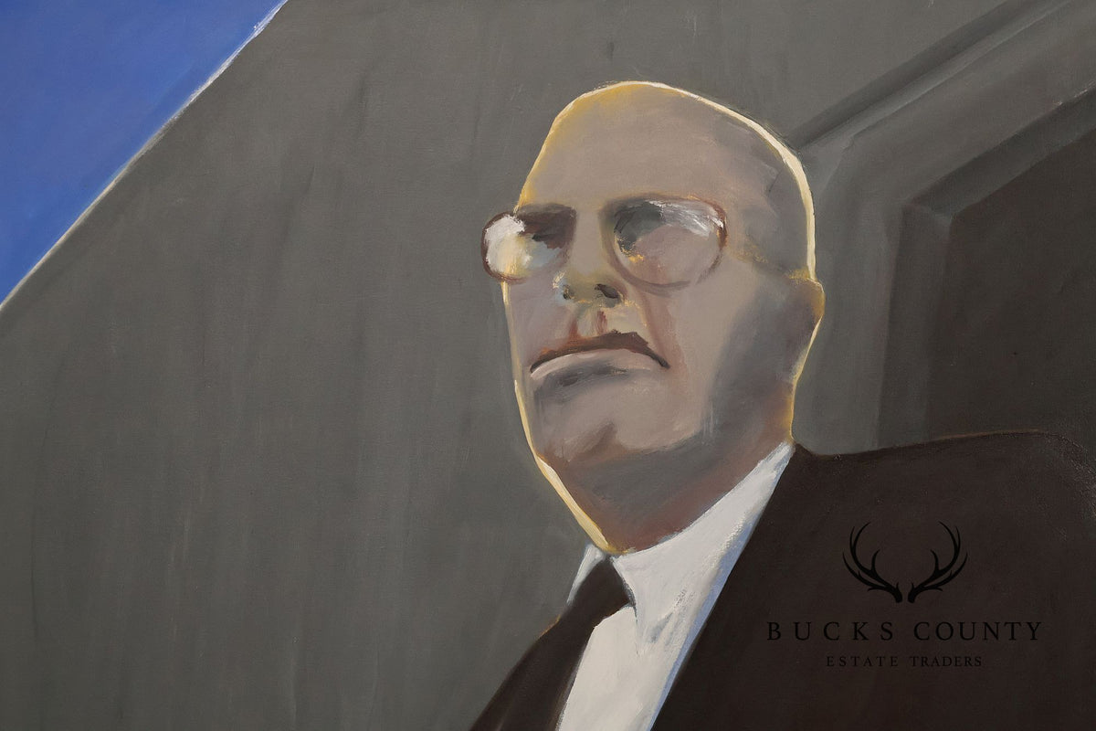 Anne Cooper Dobbins Oil Painting, 'The Contractor'