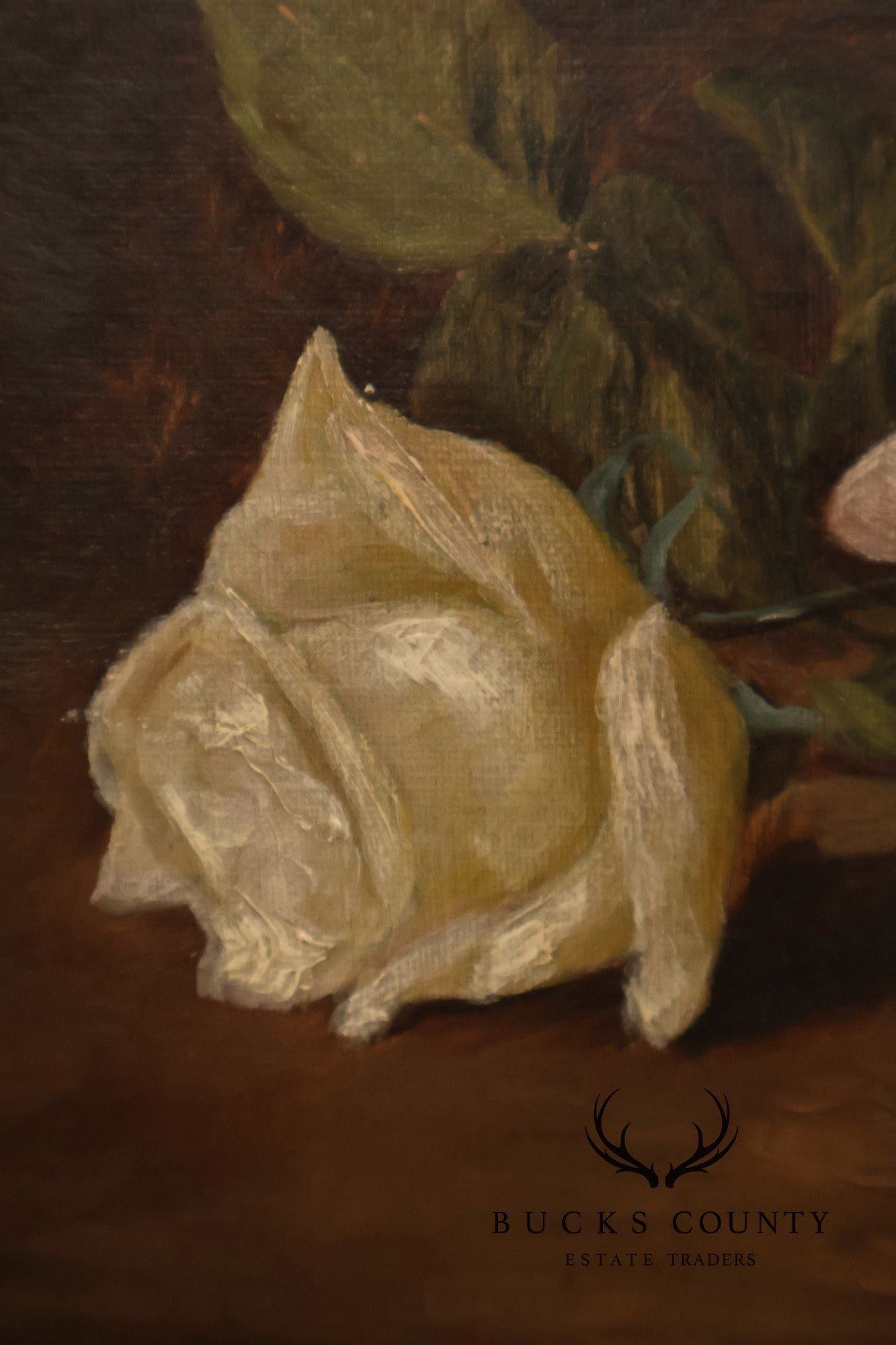 American School Floral Still-Life Painting