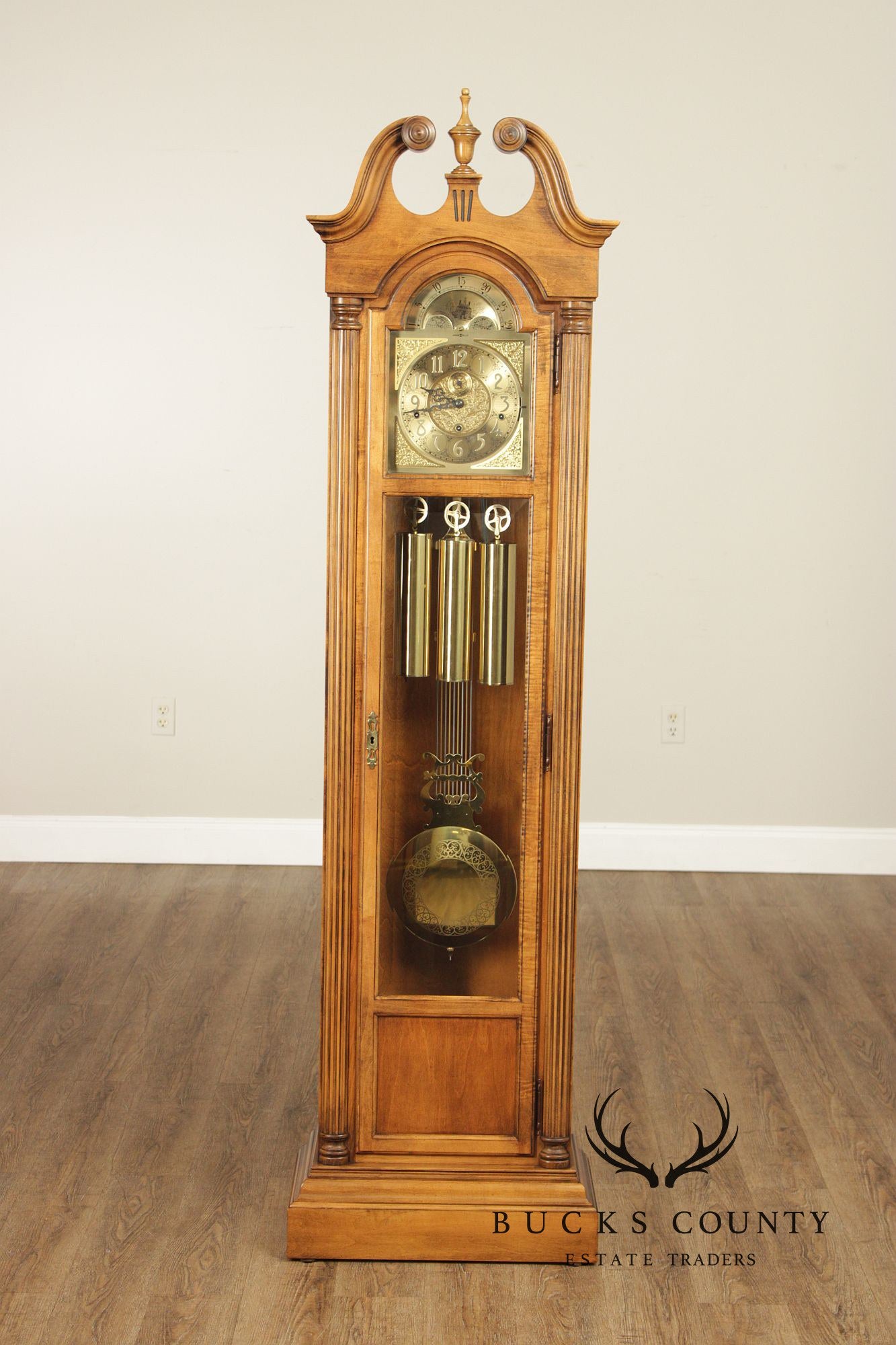 Howard Miller Georgian Style Walnut Grandfather Clock