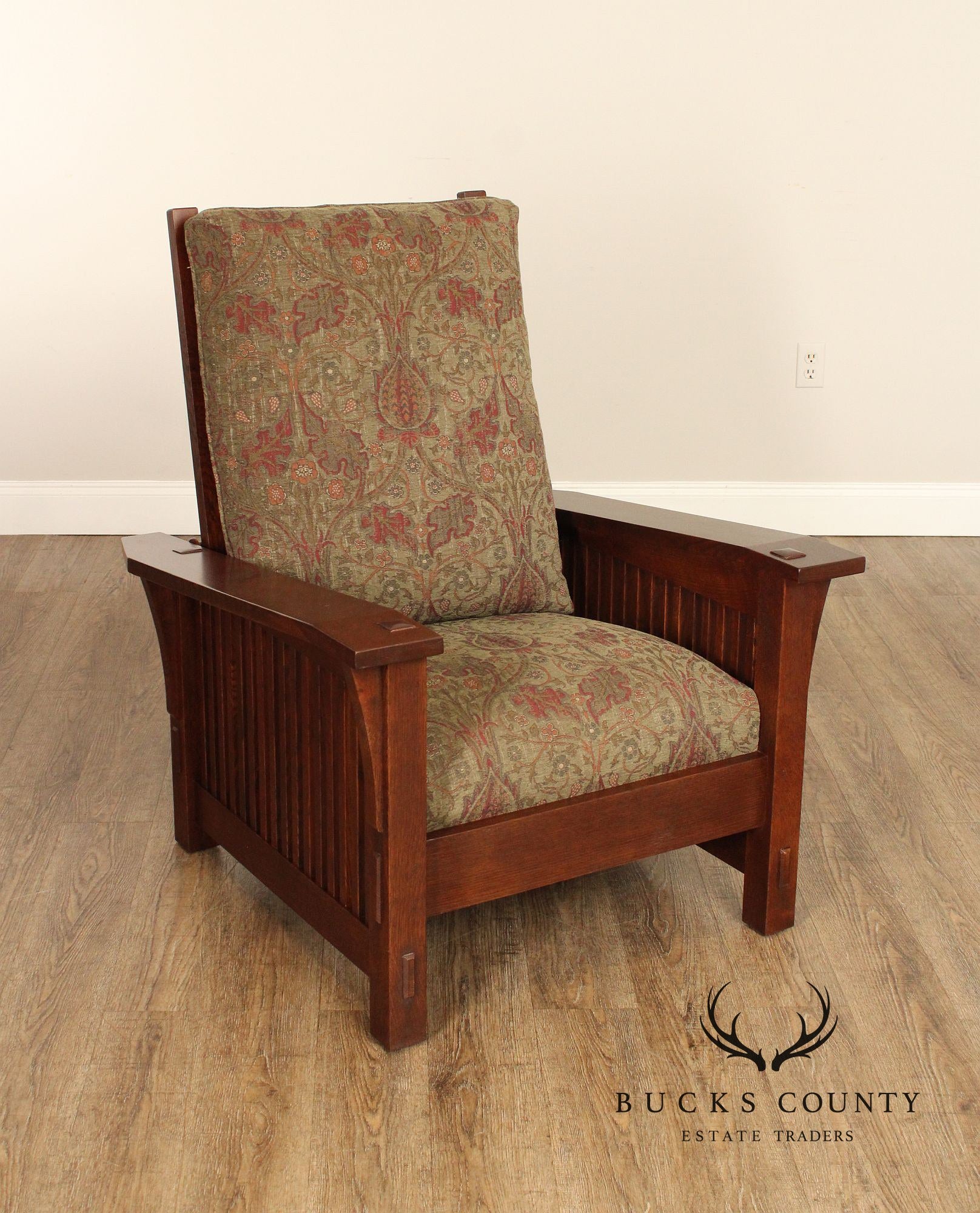 Stickley Mission Collection Oak Spindle Morris Chair