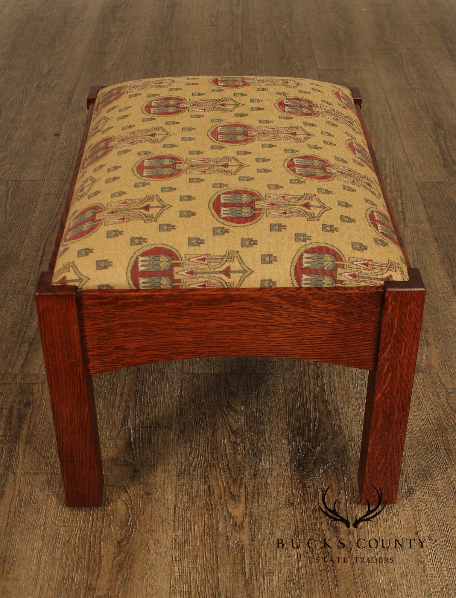 Stickley Mission Collection Oak Footstool