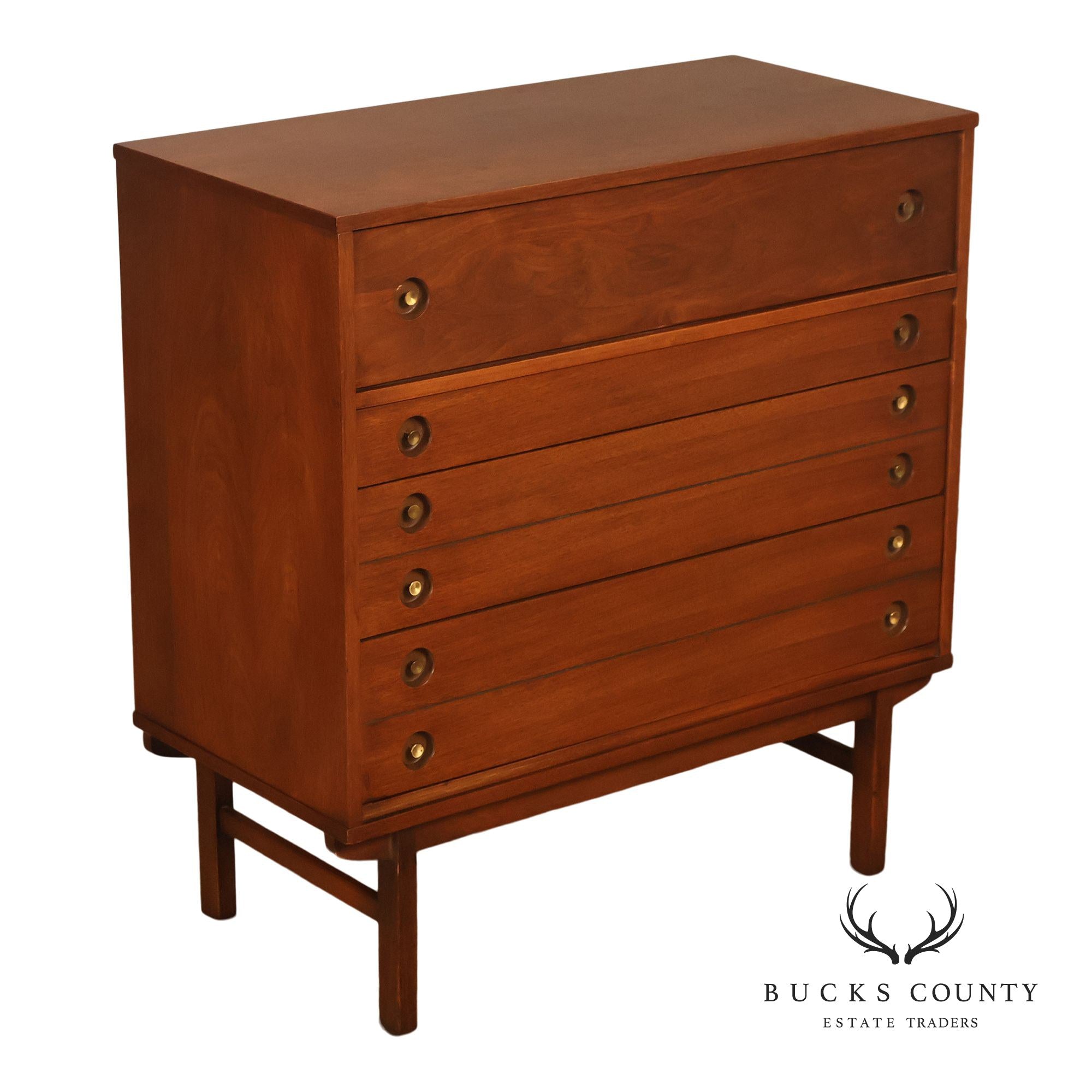 Mid Century Modern Walnut Chest of Drawers