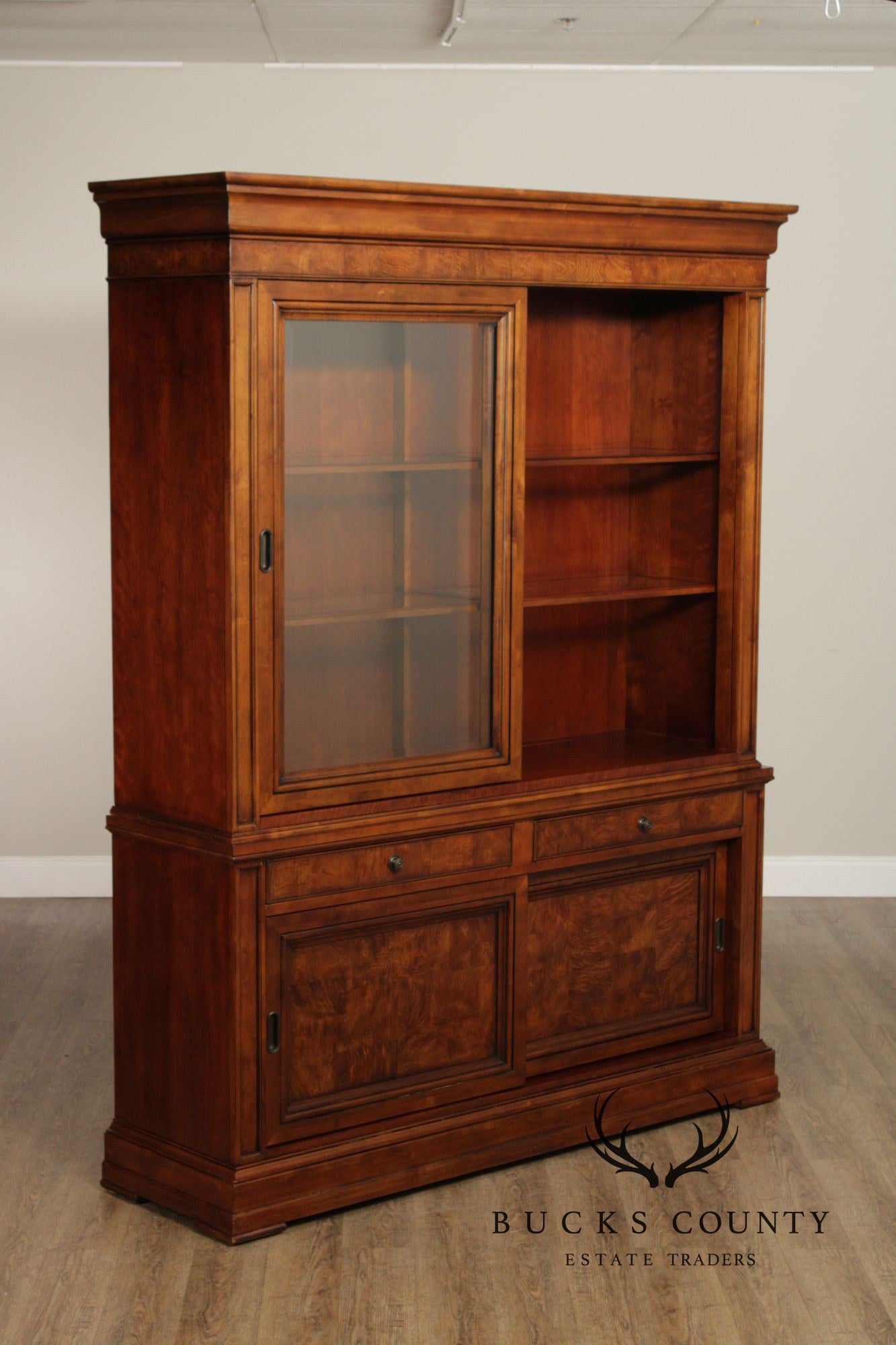 Ethan Allen 'Townhouse' Burlwood Bookcase