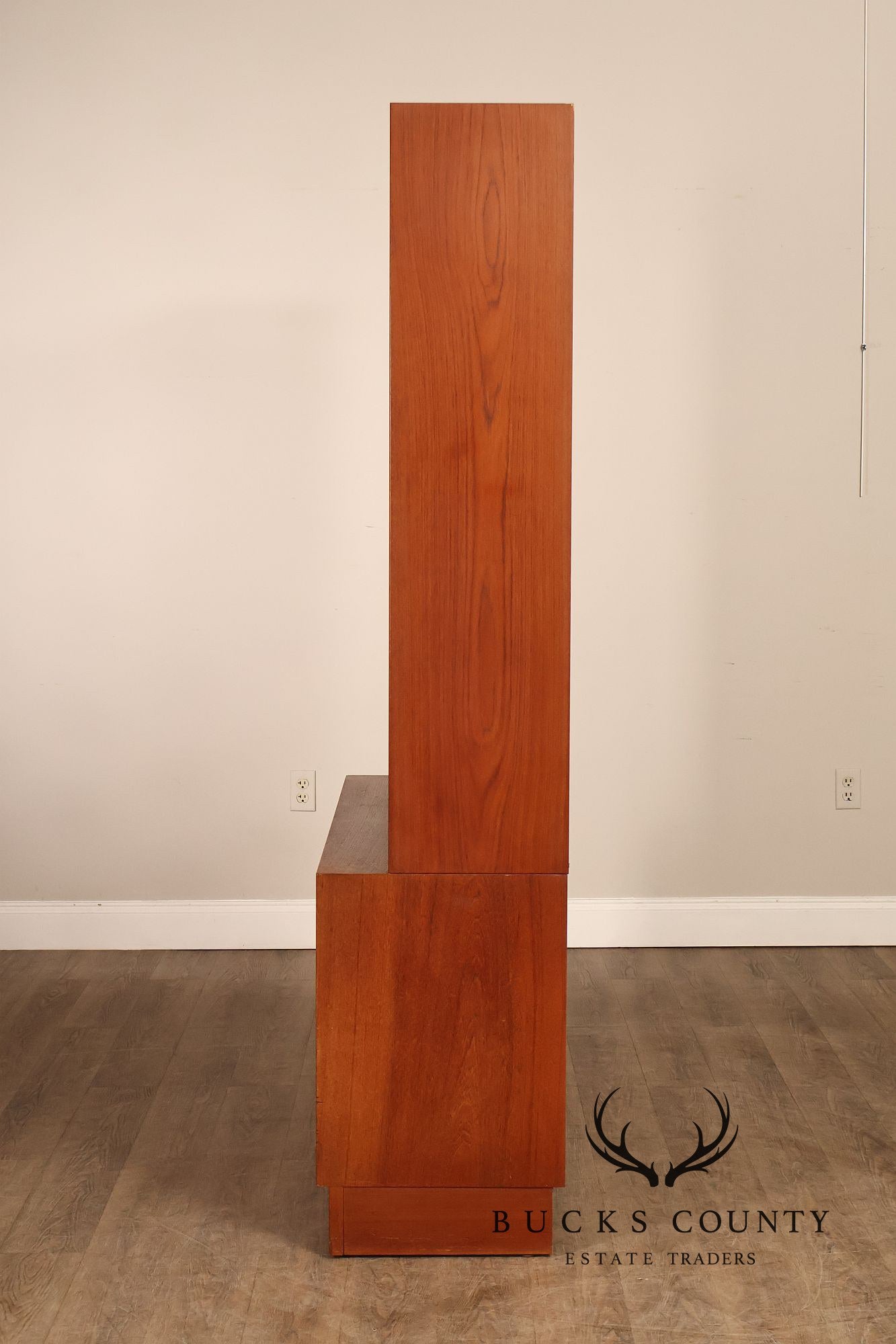 Danish Modern Teak Bookcase Hutch