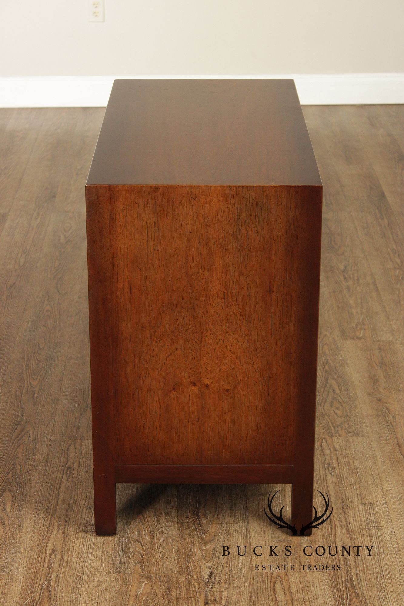 Henredon Asian Style Pair of Walnut Storage Cupboards