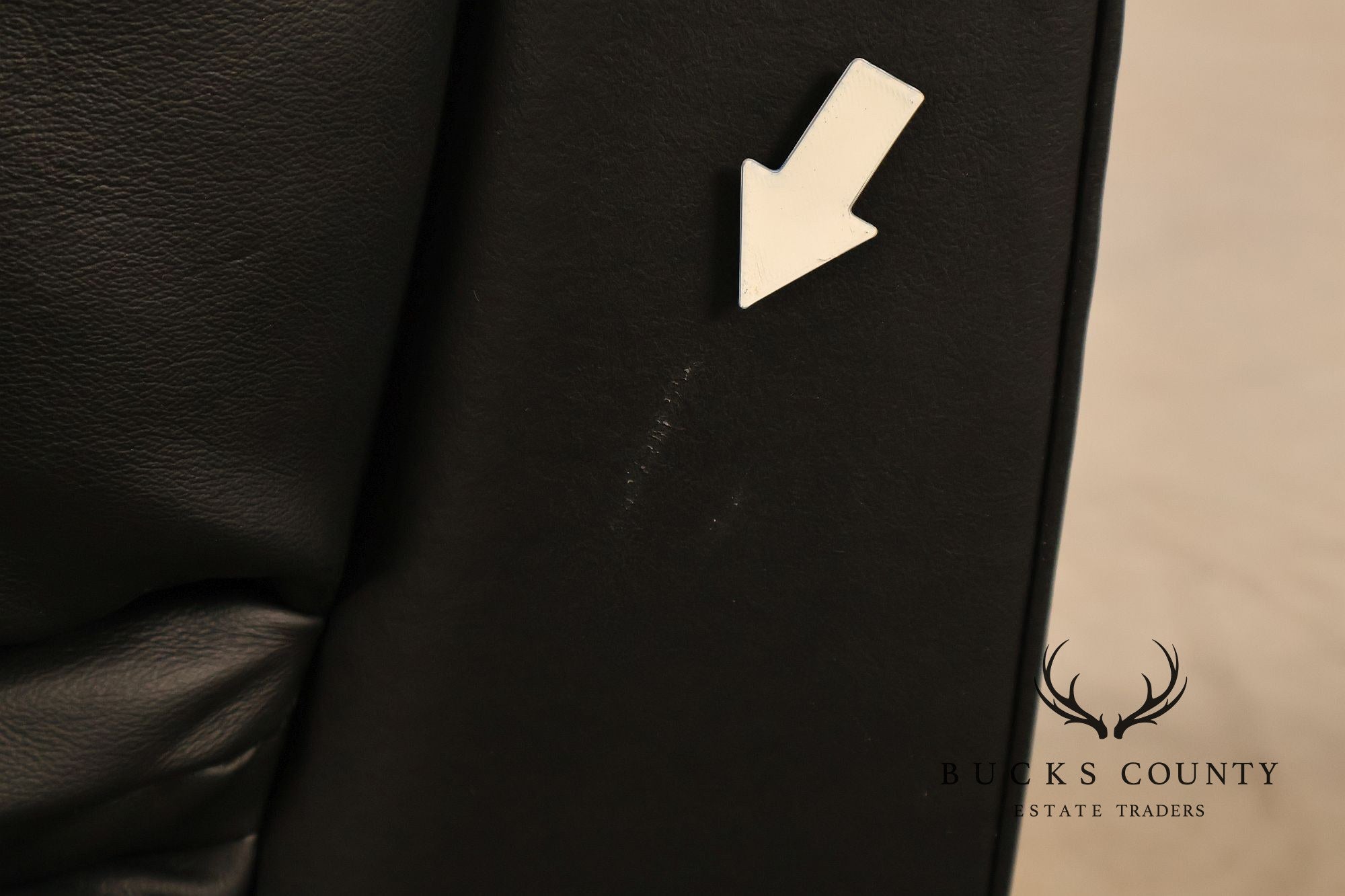 Italsofa Contemporary Black Leather Club Chair