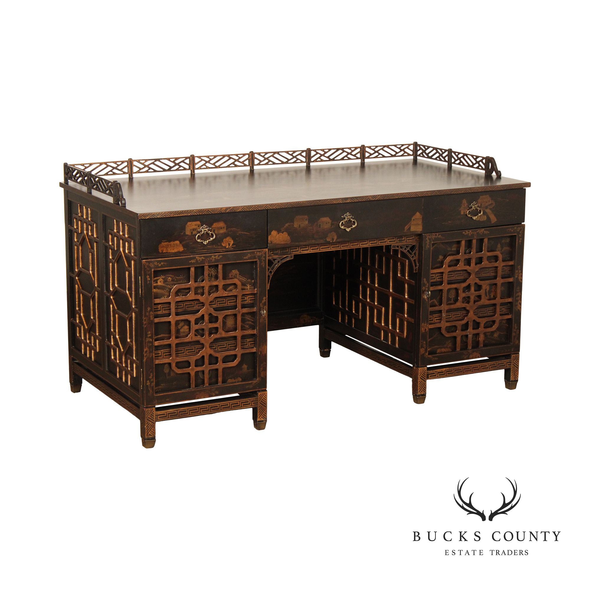 Drexel Heritage 'Mandalay' Asian Style Chinoiserie Desk