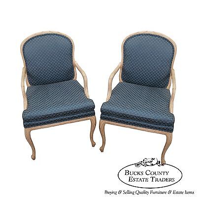 Quality Pair of Faux Naturalistic Carved Arm Chairs (B)