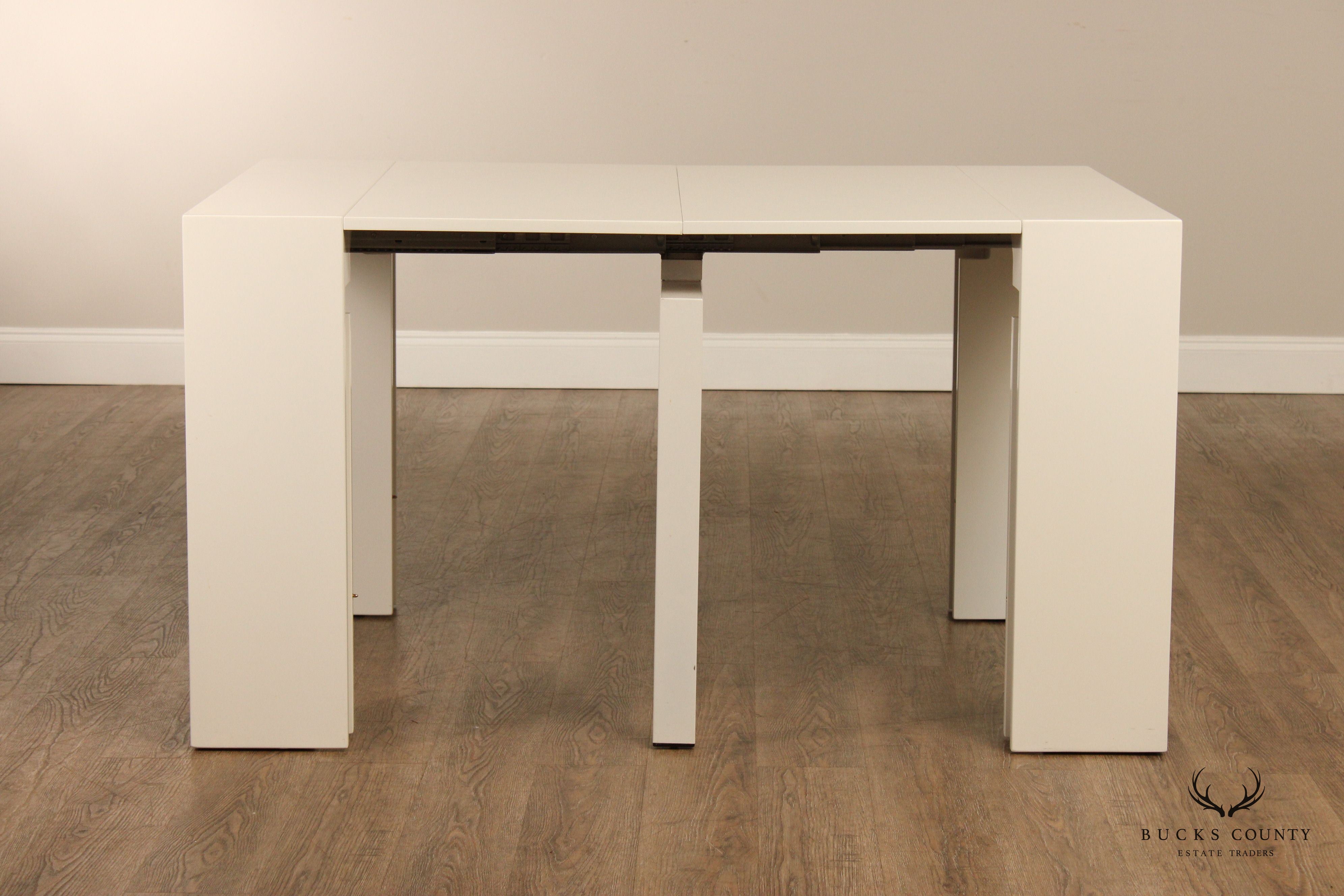 Expand Furniture Post Modern Convertible Console Dining Table