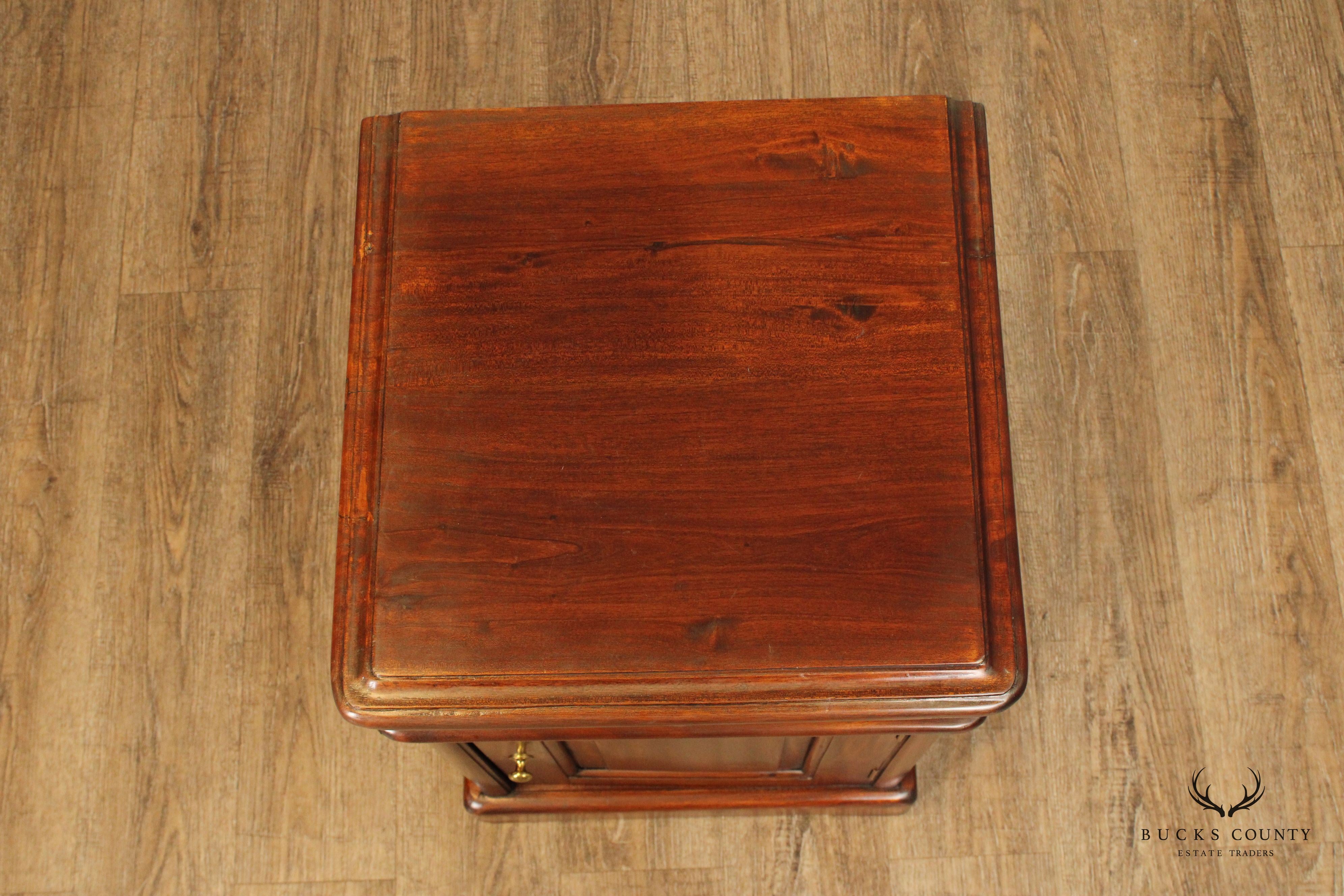 Traditional Hardwood Nightstand Cabinet