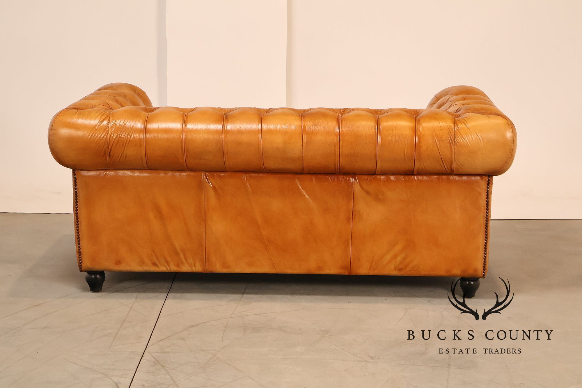 Tufted Leather Chesterfield Sofa