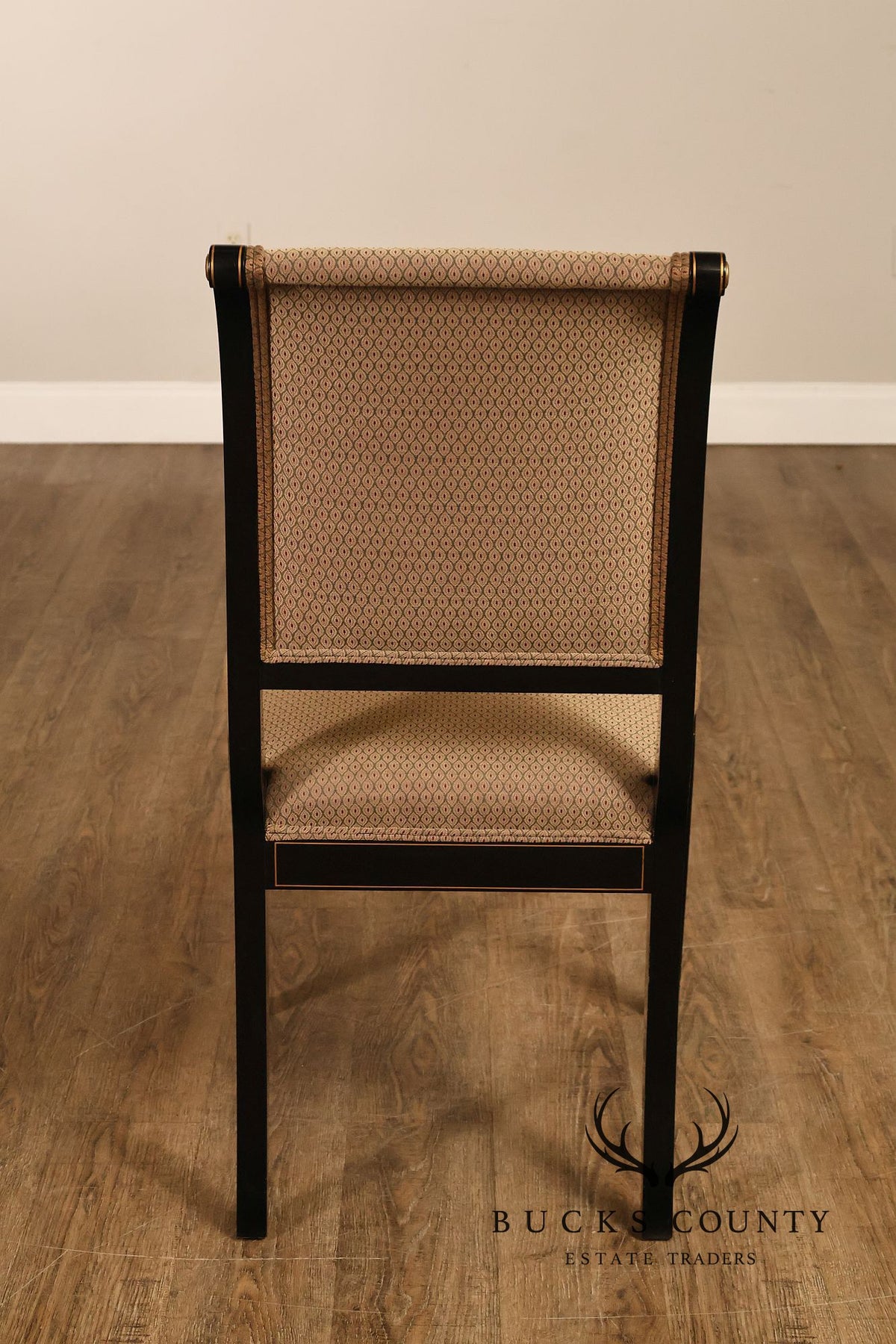Kindel Mahogany Sleigh Back Side Chair