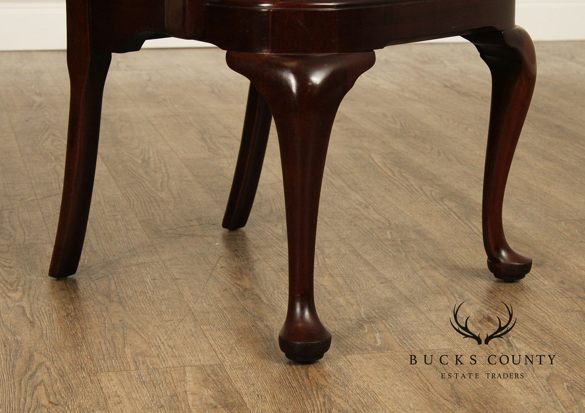 Stickley Queen Anne Style Set of Eight Mahogany Dining Chairs