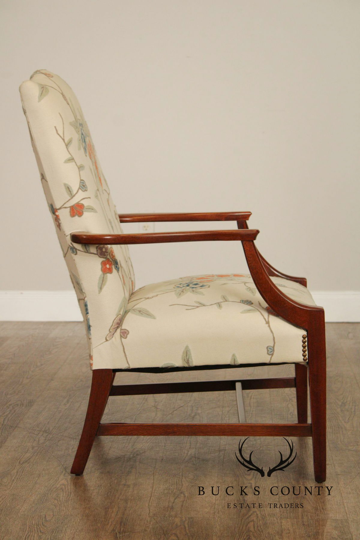 Statesville Ross Traditional Upholstered Pair of Lolling Chairs