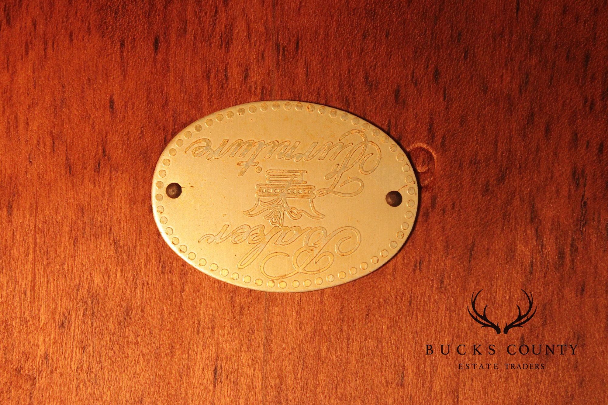 Baker Furniture Mid-Century Modern Style  Walnut Extension Dining Table