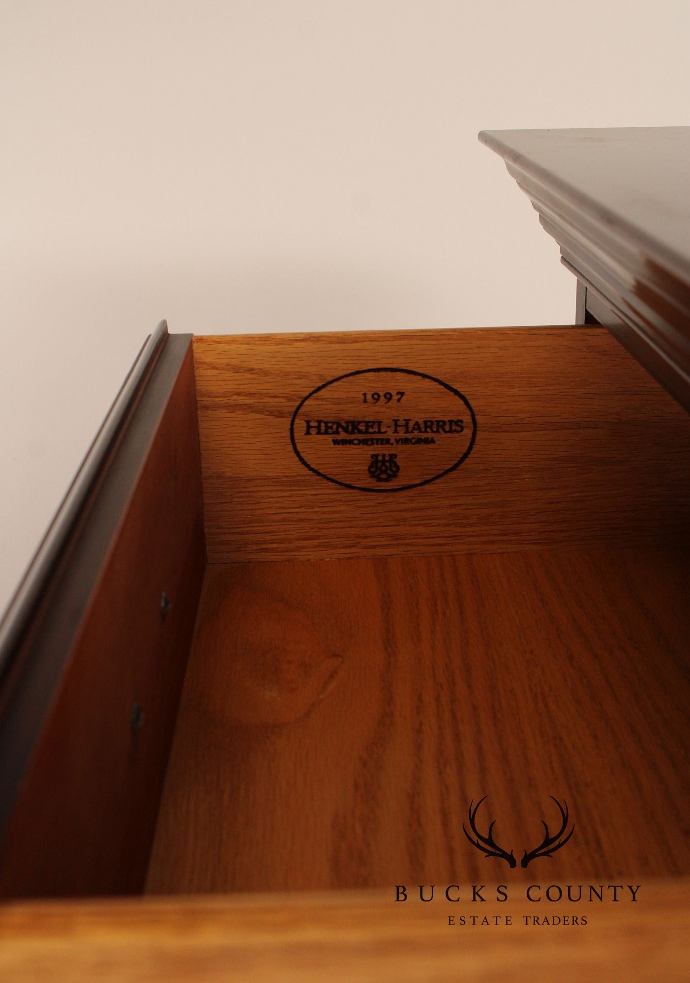 Henkel Harris Georgian Style Mahogany Tall Chest