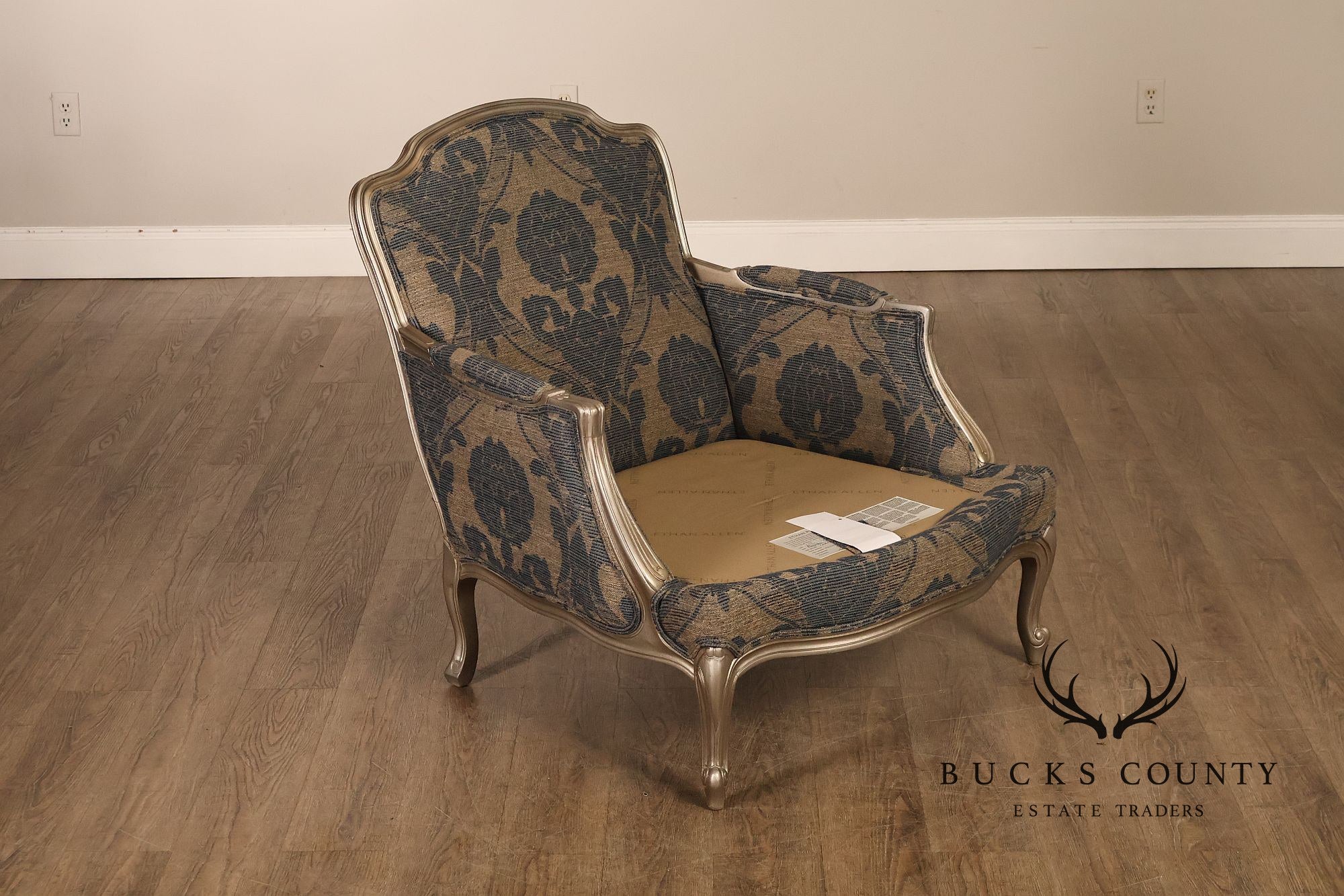 Ethan Allen French Louis XV Style Pair of 'Versailles' Armchairs
