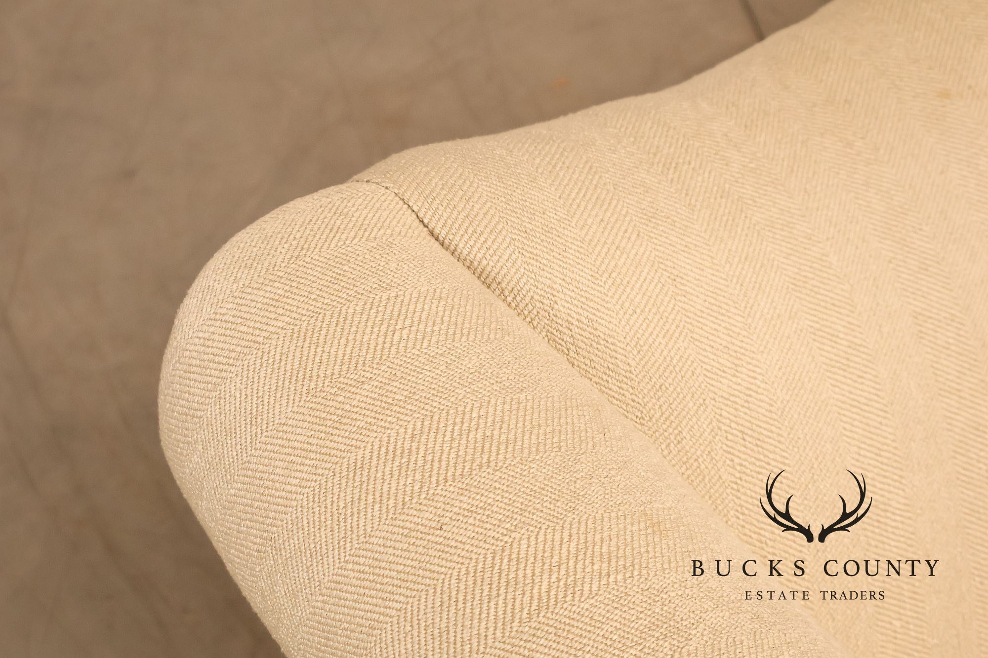 Ethan Allen Vintage Chippendale Style Upholstered Sofa