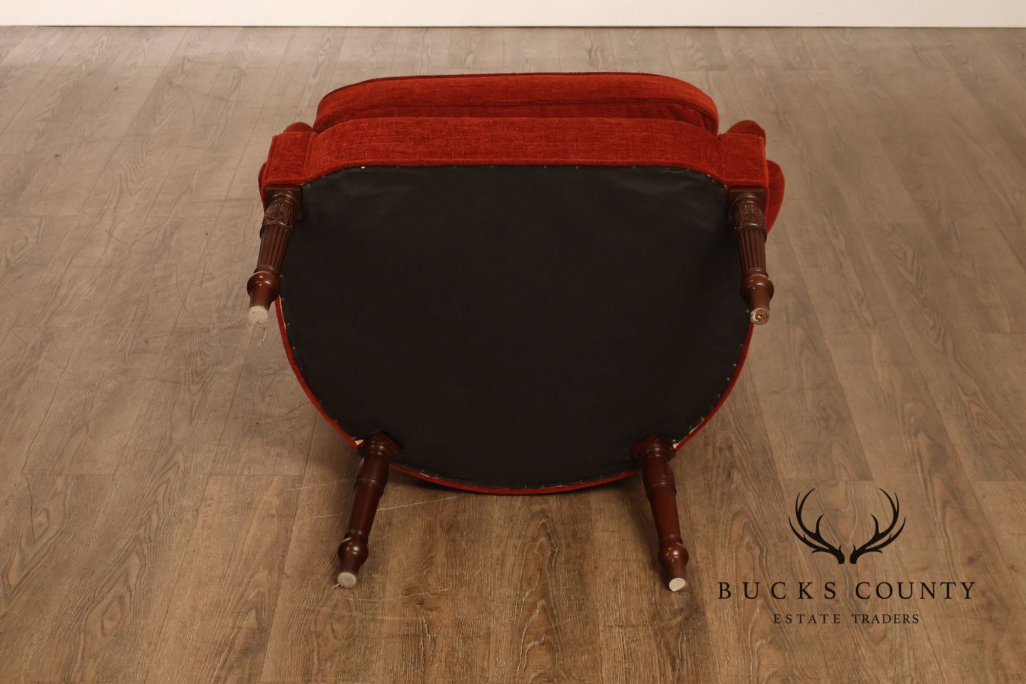 Kindel Grand Rapids Winterthur Collection Mahogany Wing Chair