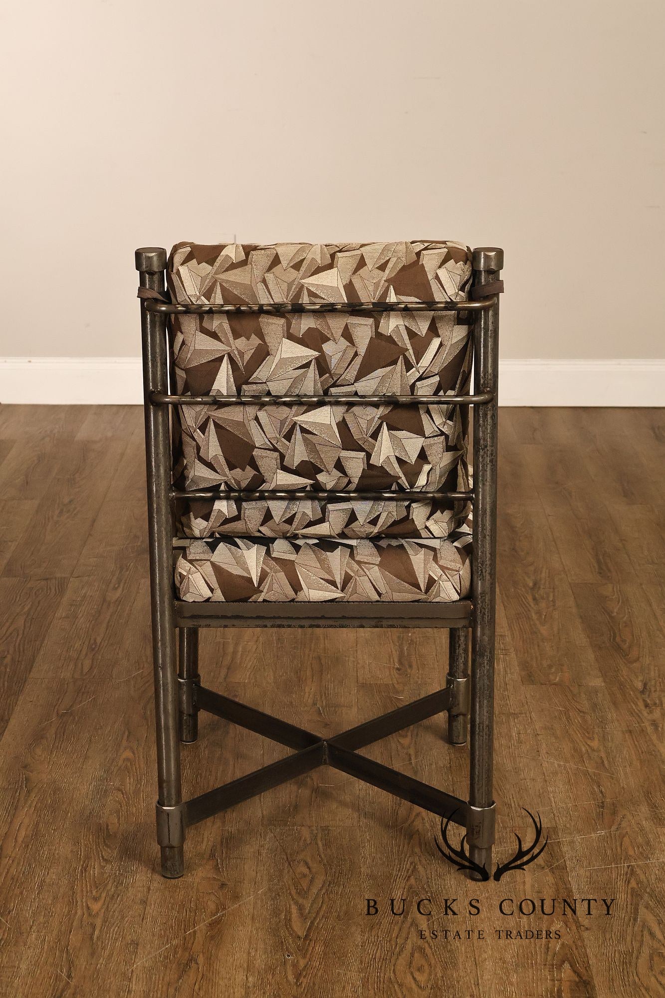 Swaim Industrial Set of Four Iron Dining Chairs