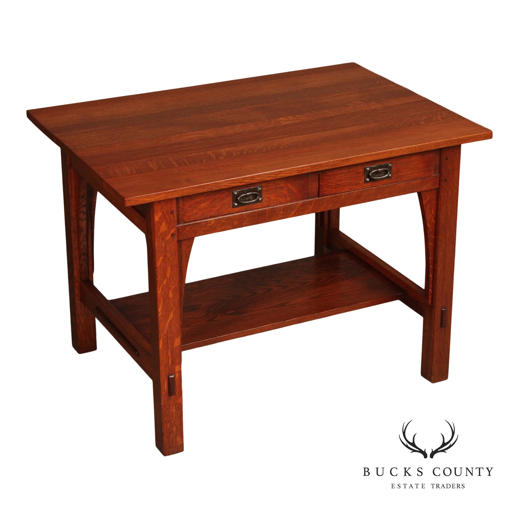 Gustav Stickley Antique Mission Oak Library Desk