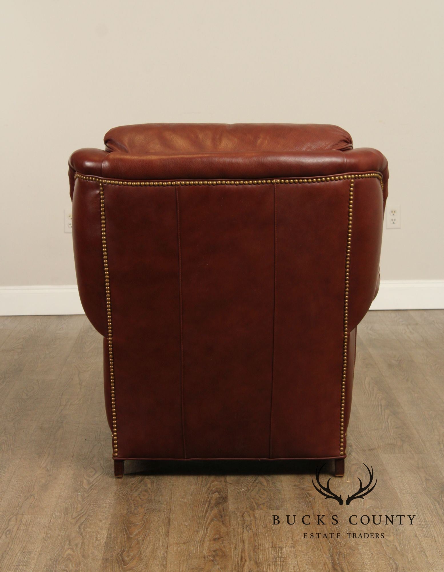 Hancock & Moore 'Austin' Leather Armchair and Ottoman