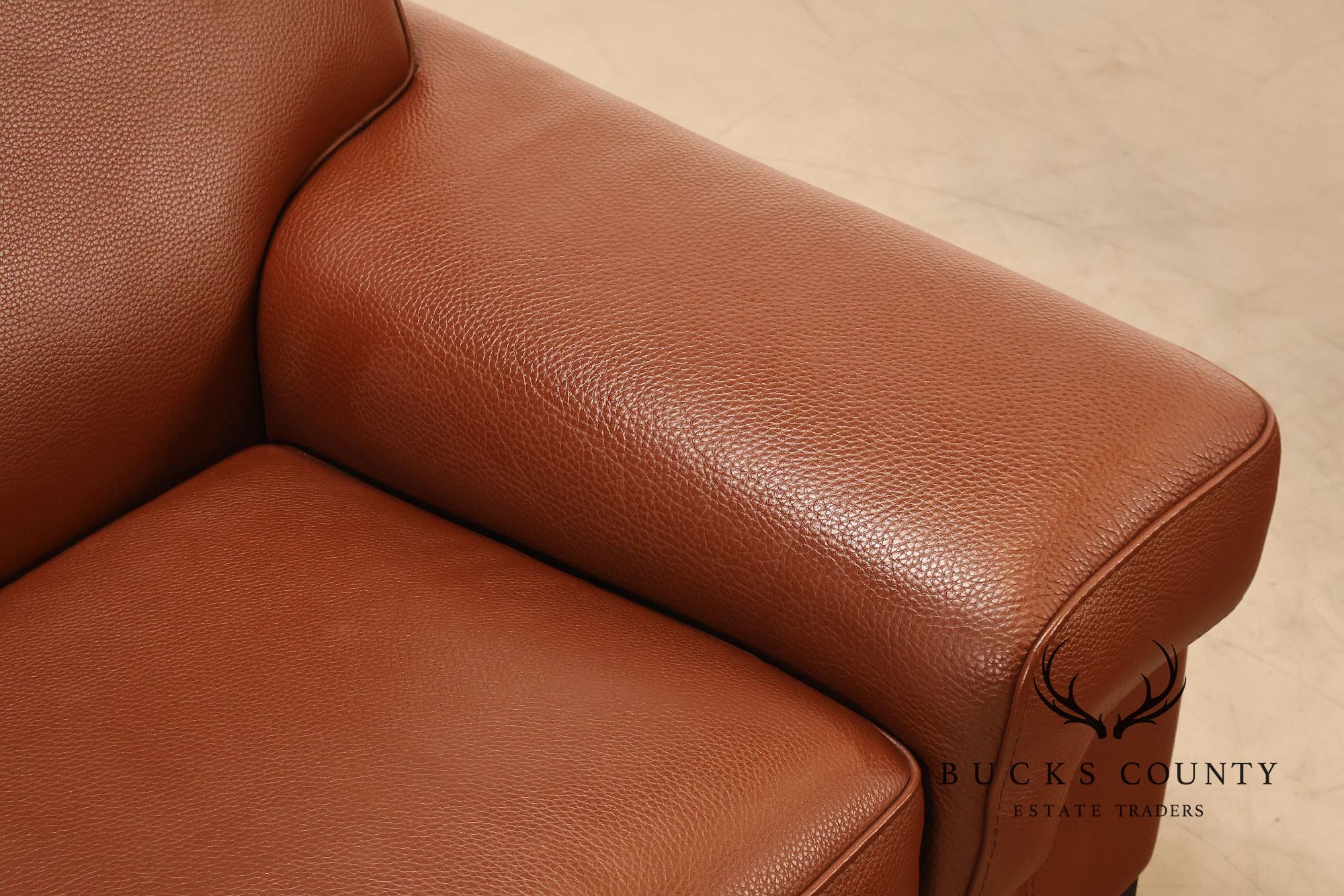 Formenti Pair of Italian Leather Lounge Chairs