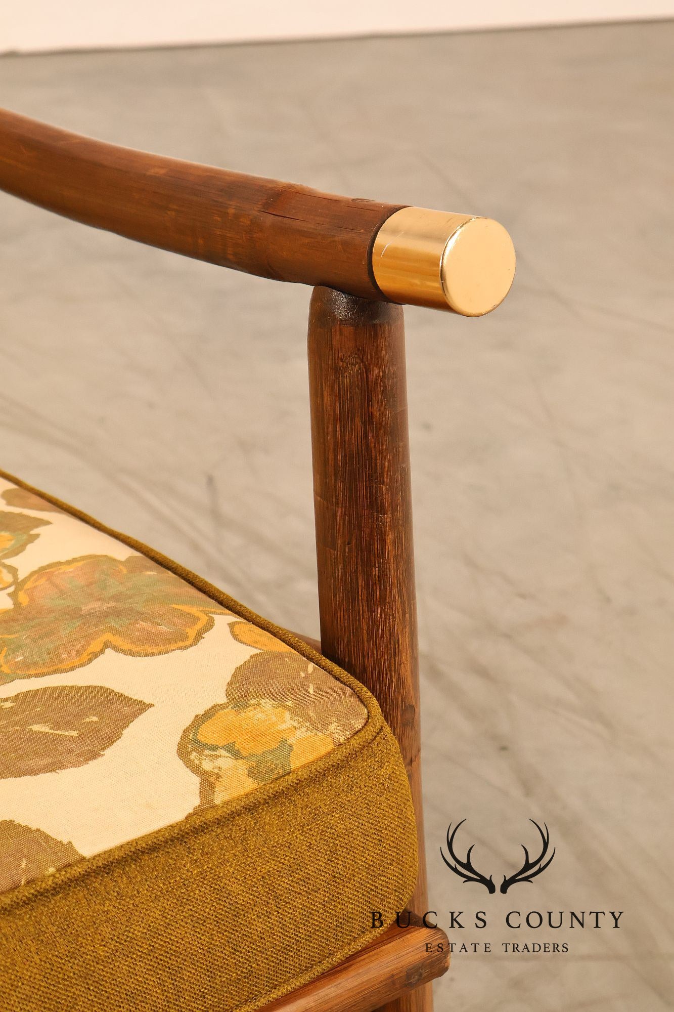 Vogue Coastal Vintage Rattan Bamboo Loveseat