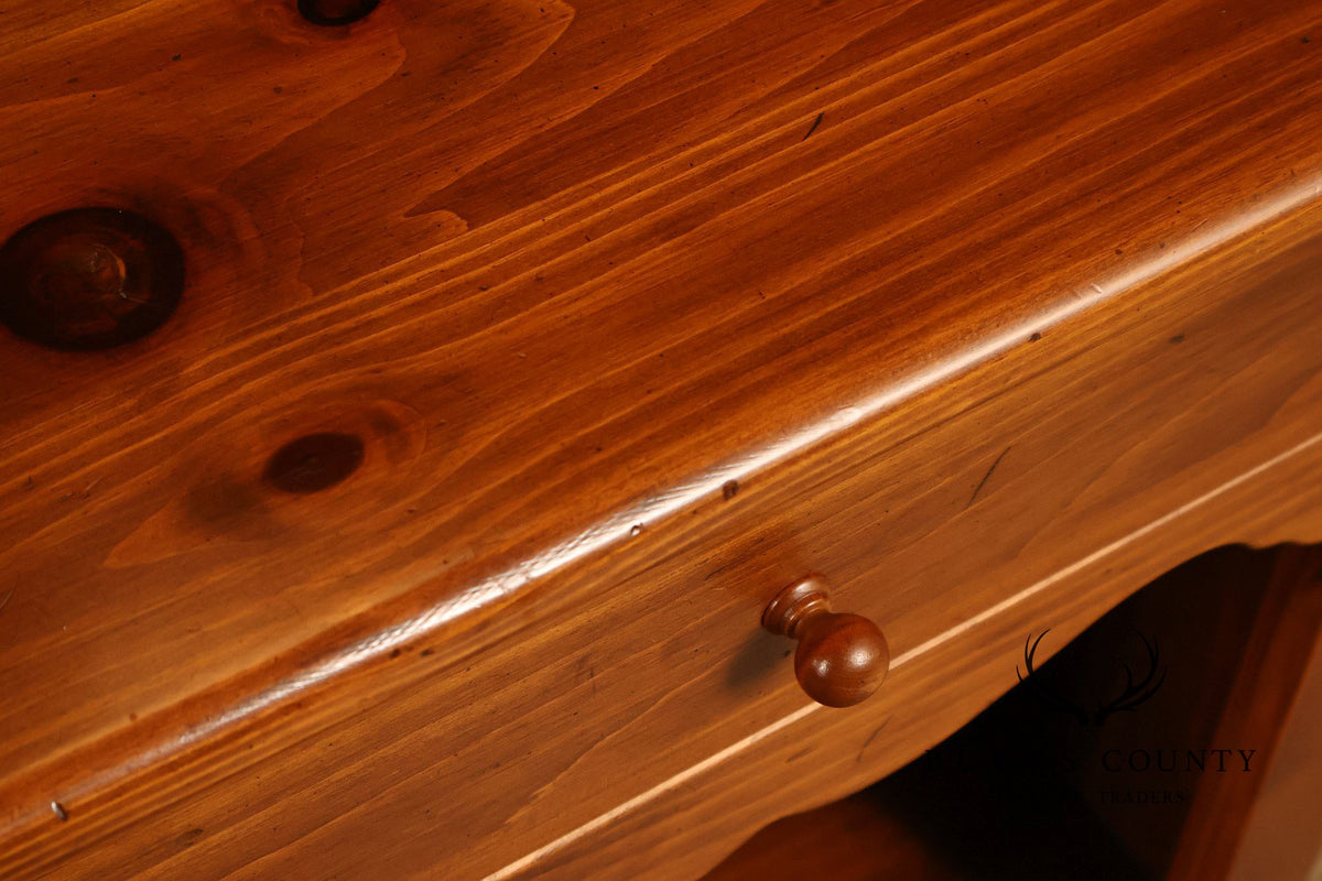 Ethan Allen Pair of Pine Single-Drawer Nightstands