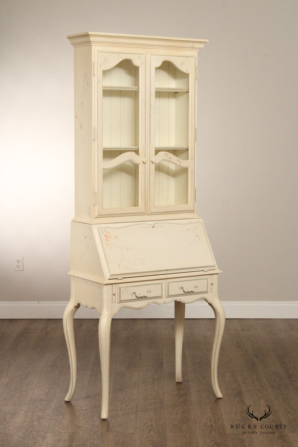 ETHAN ALLEN COUNTRY FRENCH PAINT DECORATED SECRETARY DESK