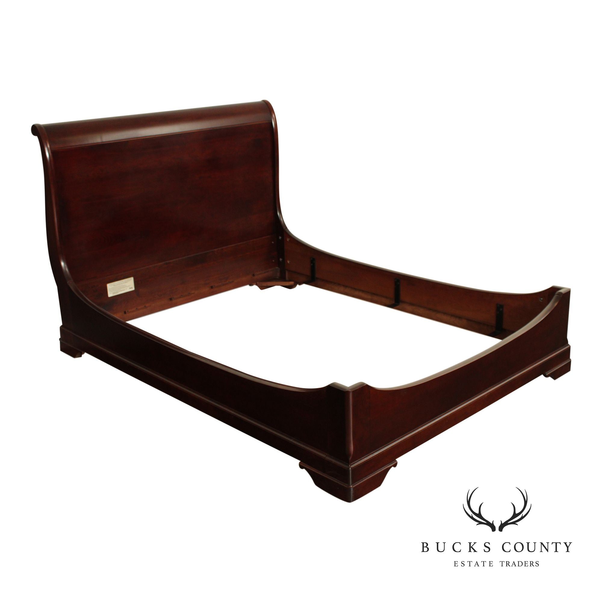 Stickley Marseilles Cherry Louis Philippe Style Queen Sleigh Bed