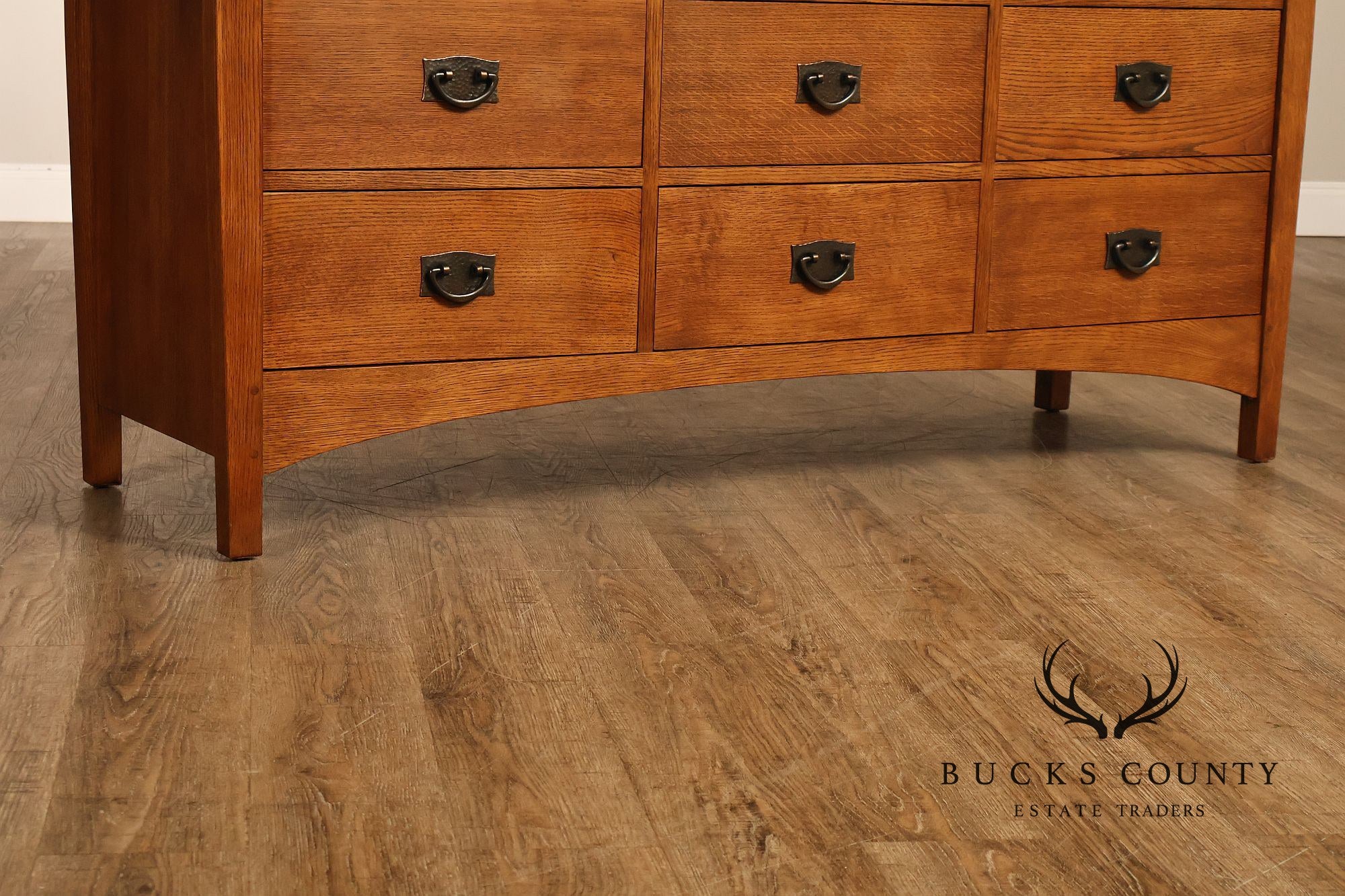 Stickley Harvey Ellis Collection Nine Drawer Oak Dresser
