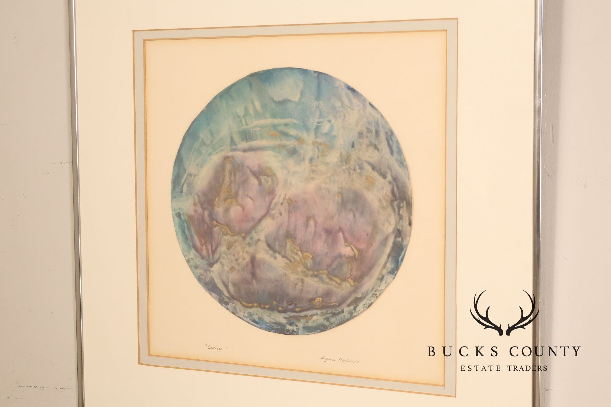 Suzanne Marinell Melted Wax Painting, 'Callisto'