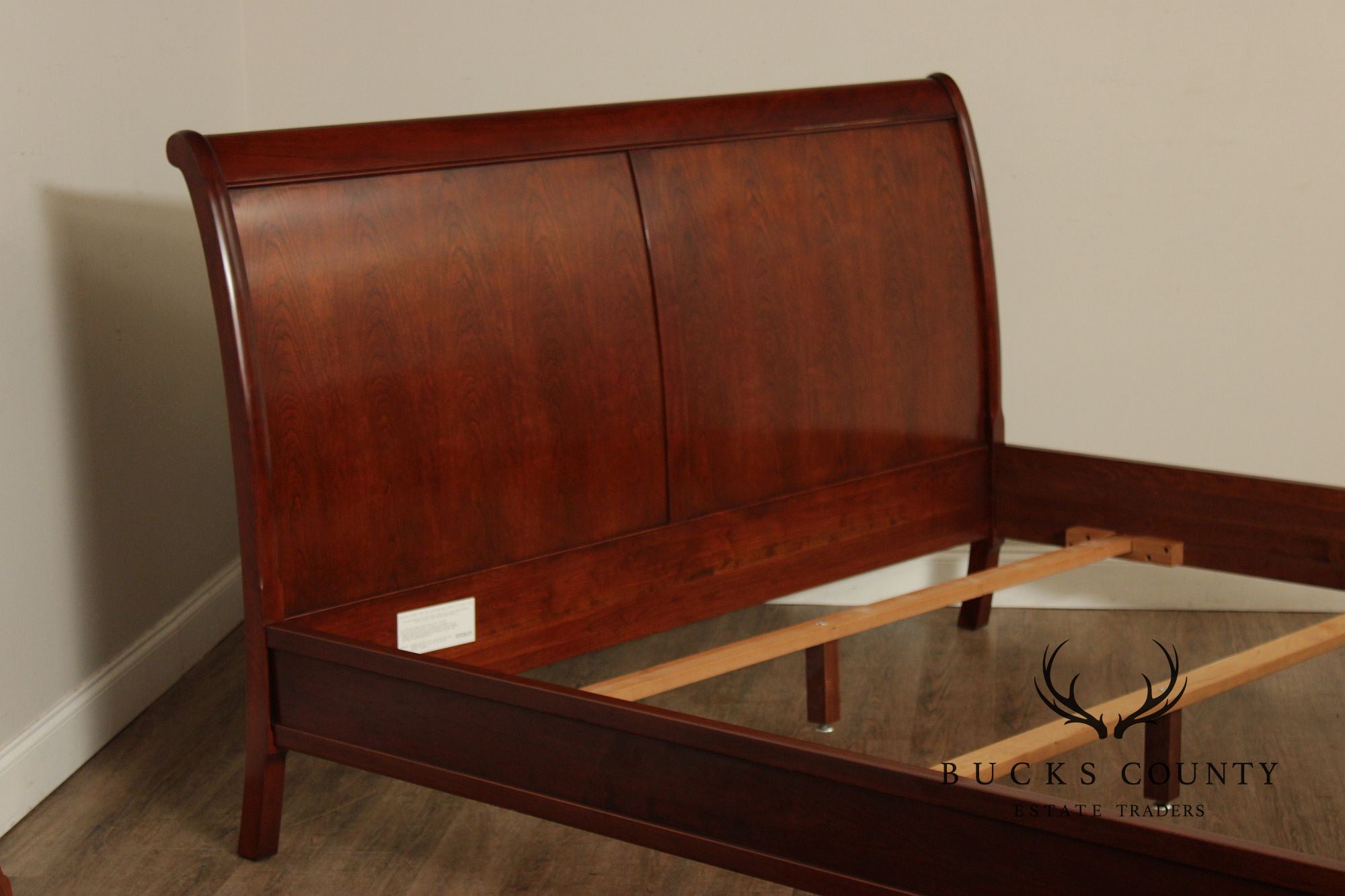 Stickley Traditional Style Cherry King Sleigh Bed