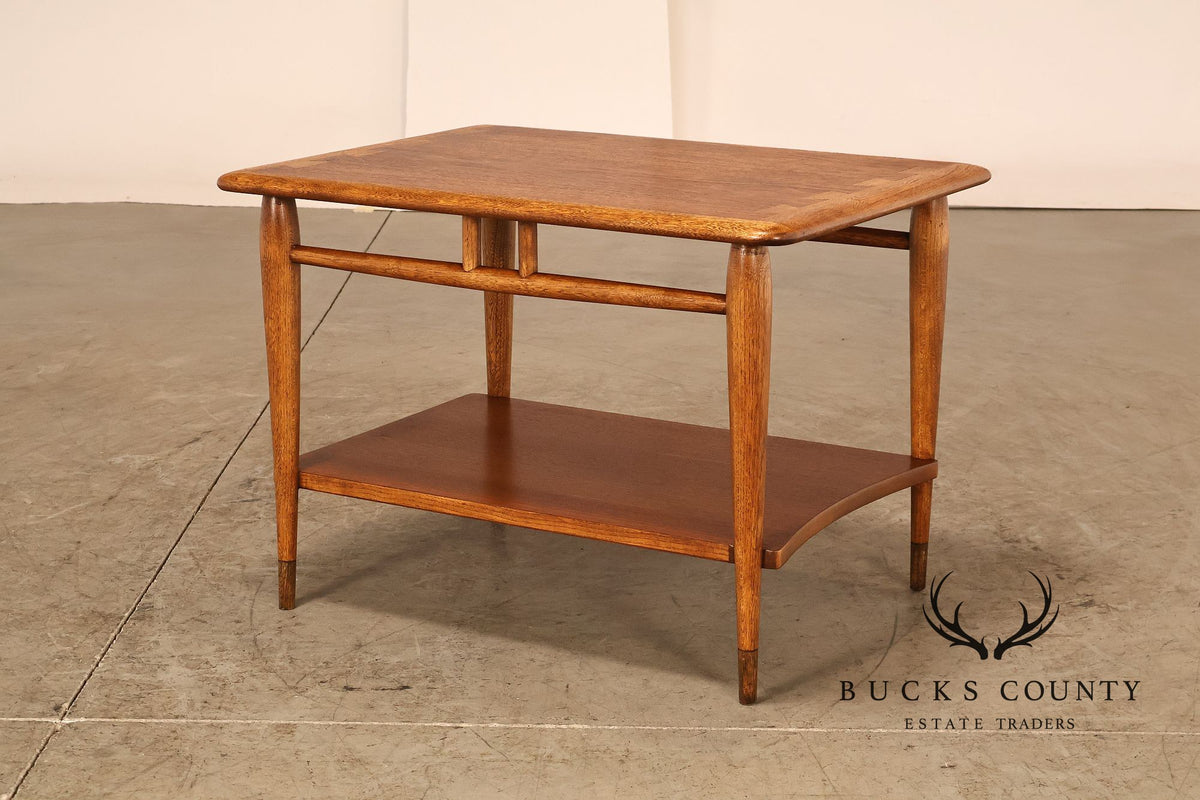 Lane 'Acclaim' Mid Century Modern Walnut and Oak End Table