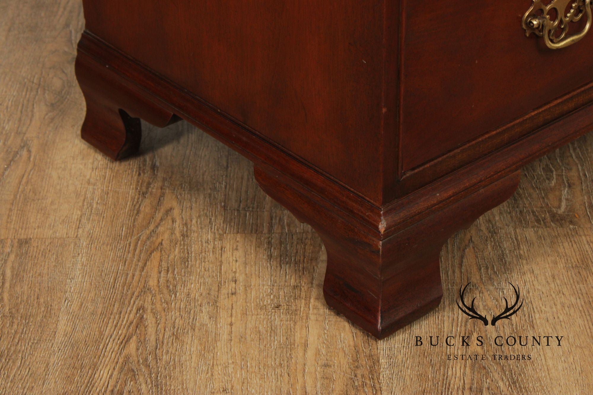 Baker Chippendale Style Mahogany Chest On Chest Highboy
